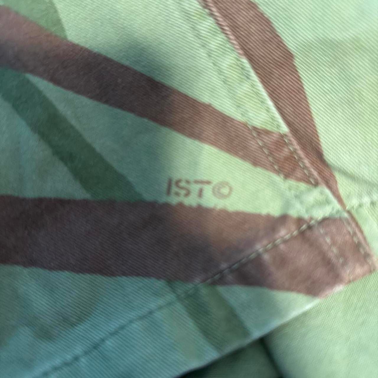 Stüssy Camo Shorts Men's XL Green Brown Grass Leaf Print Elastic Waist Casual 7