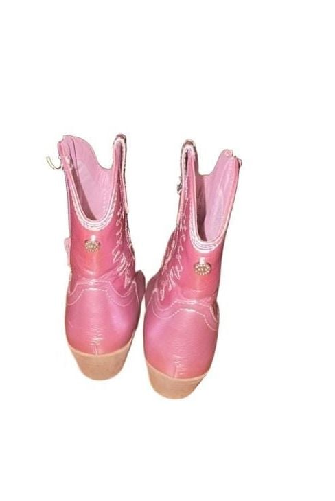 Girls Pink Madden NY Boots Youth size 1  7