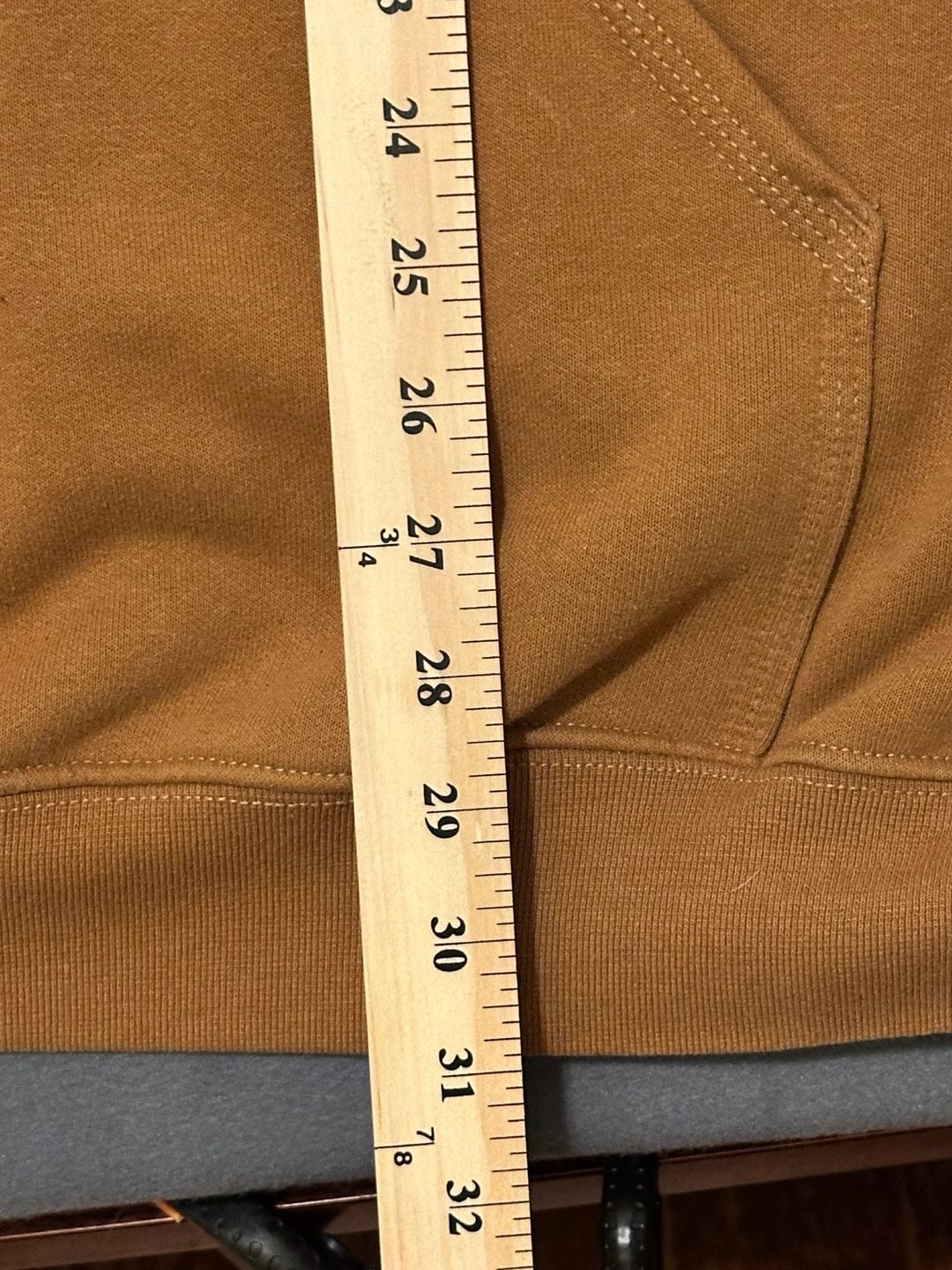 Carhartt Loose Fit Hoodie Size 3XL Brown Midweight Pullover Sweatshirt 10