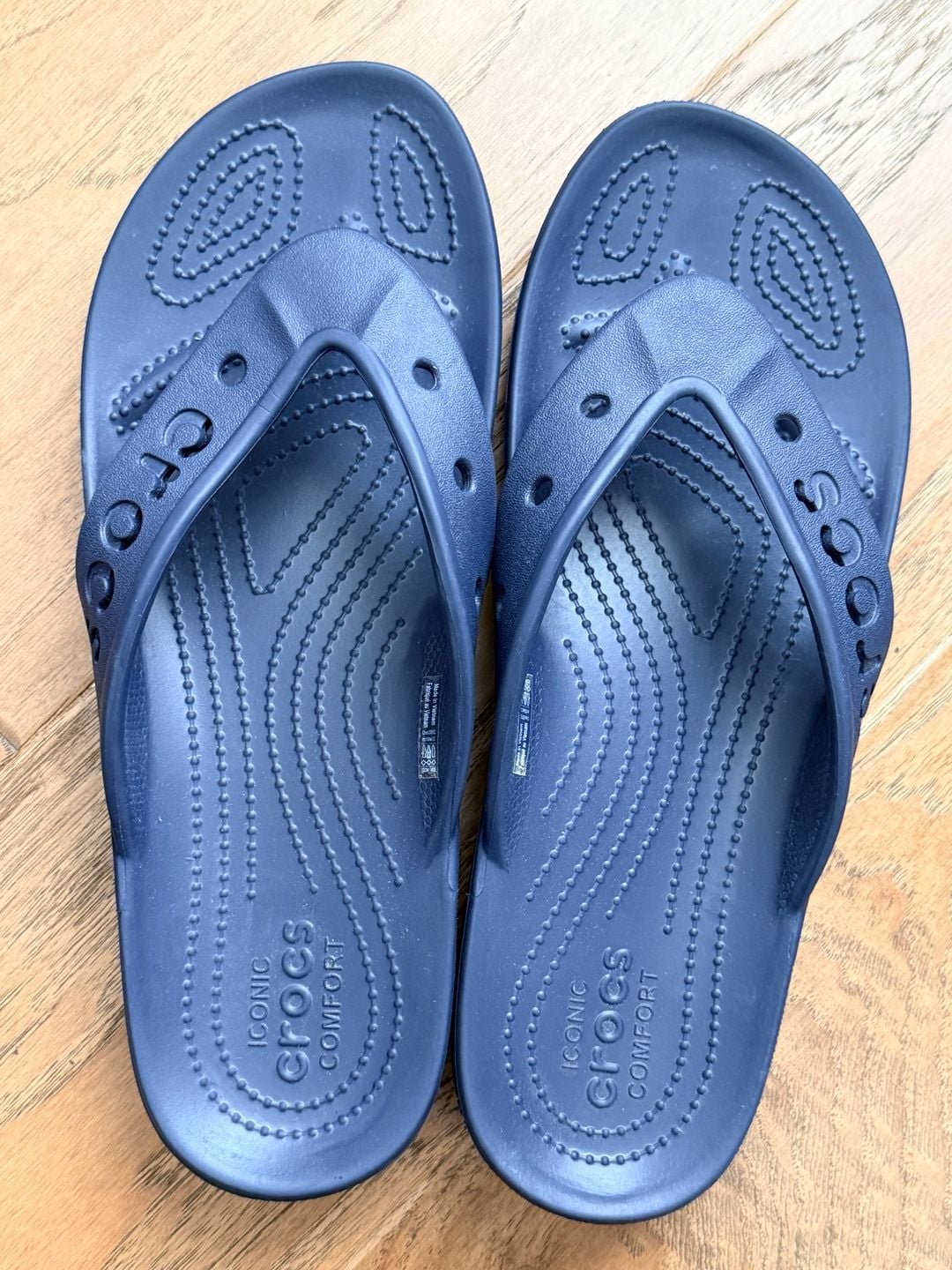 Crocs Baya Flip Flops Navy Blue – Men’s 10 / Women’s 12  7