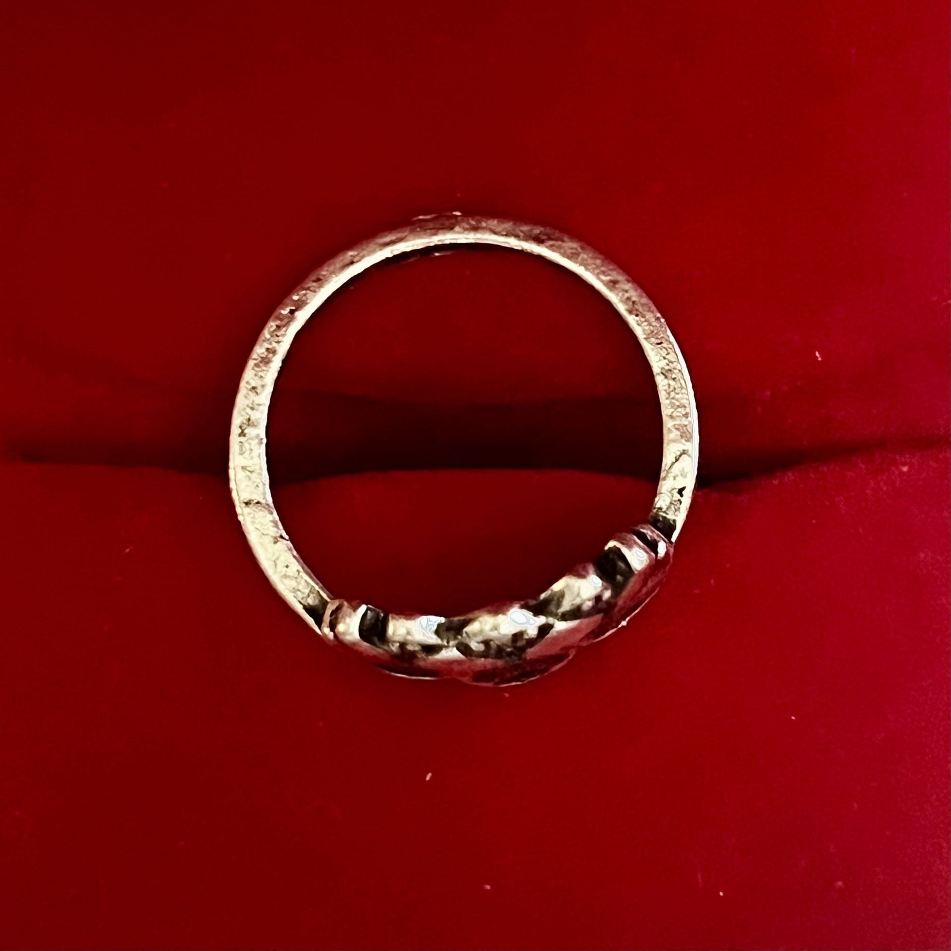 Silver Lotus Flower Titanium Steel Ring Size 5 4