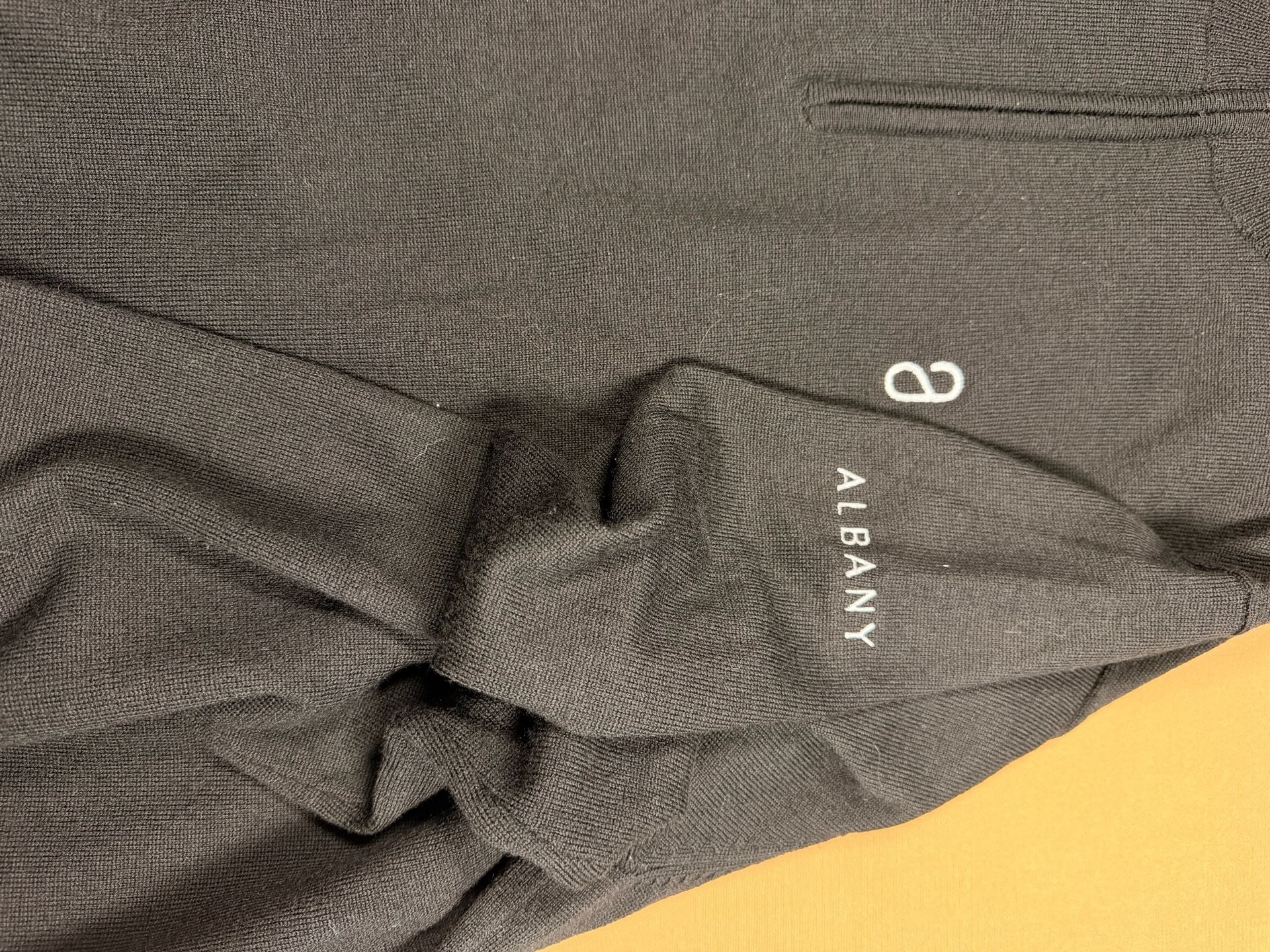 Peter Millar Merino Wool Quarter Zip Pullover Sweater Black XL 7