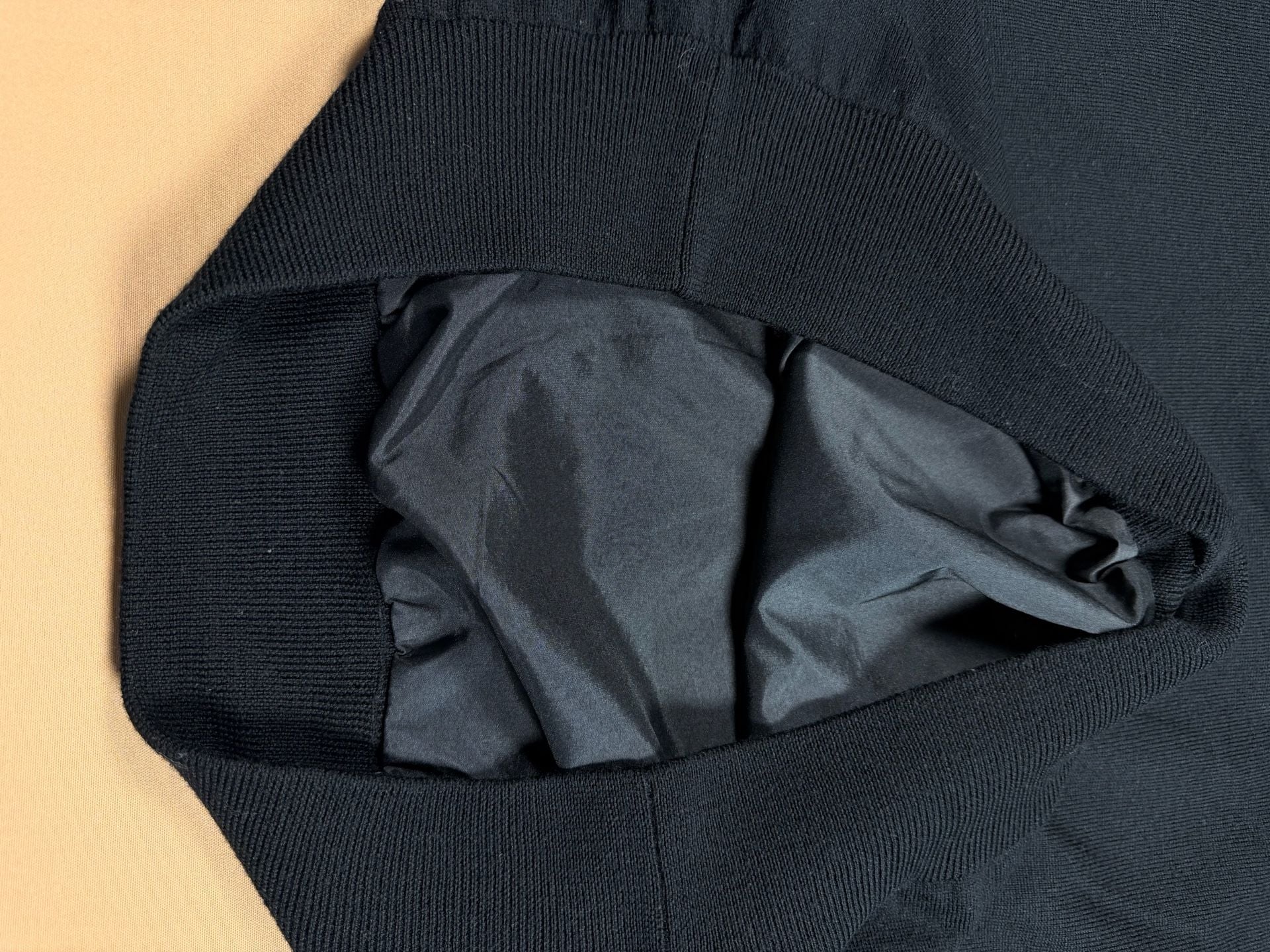 Peter Millar Merino Wool Quarter Zip Pullover Sweater Black XL 9