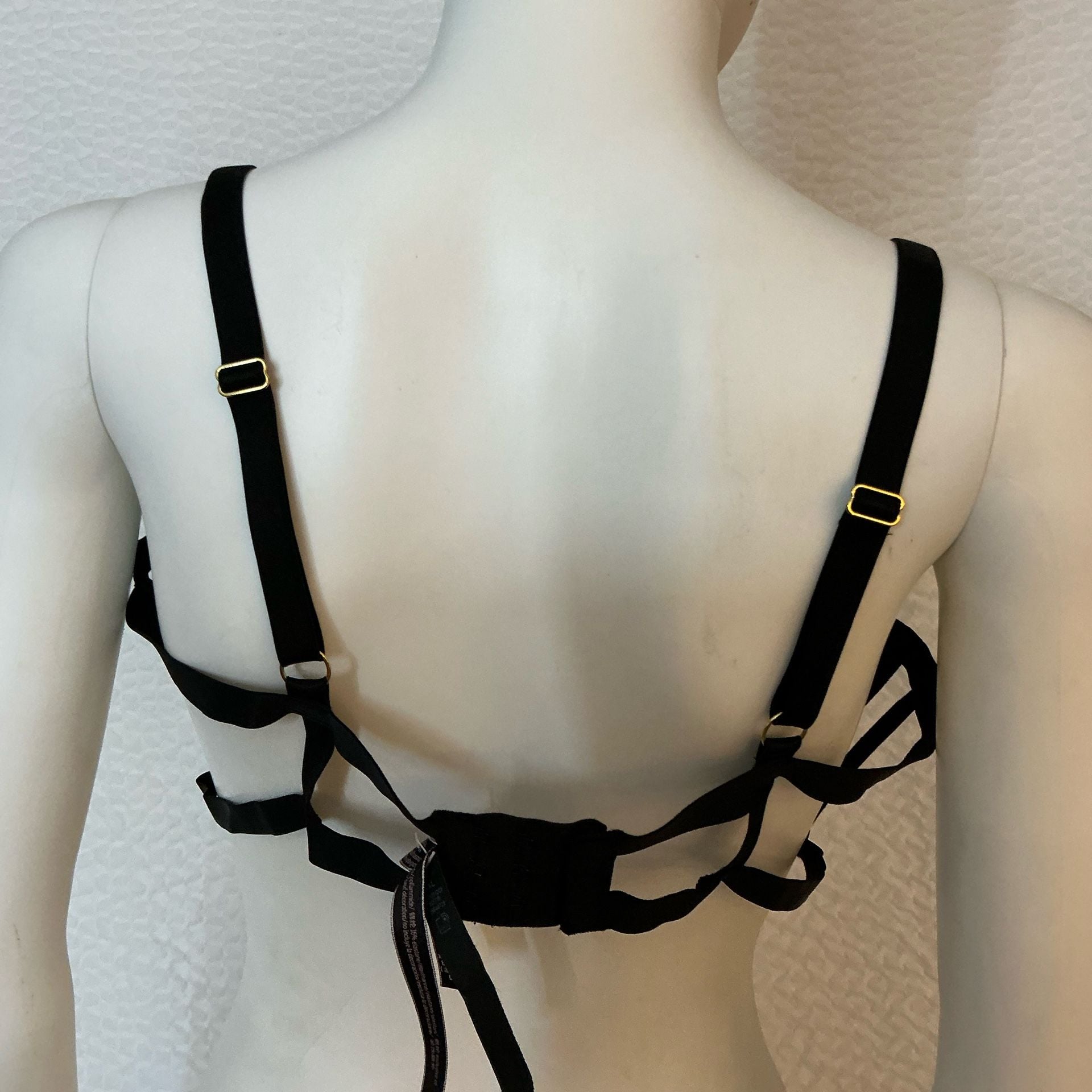 Victoria's Secret Unlined Strappy Butterfly Bra Size XXL Black 4