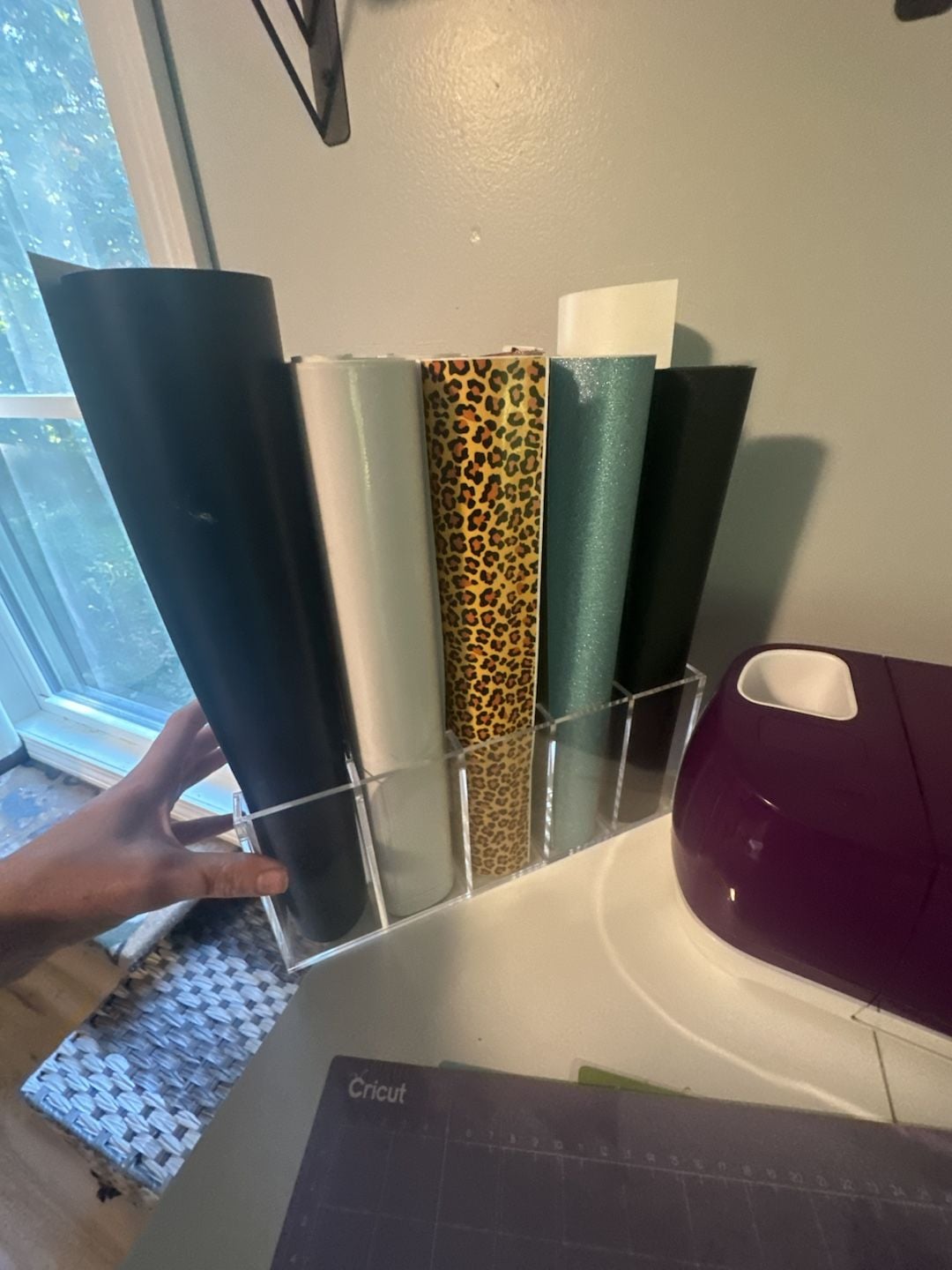 Cricut Explore Air 2 Purple Cutting Machine with Mats and Vinyl Rollers 3