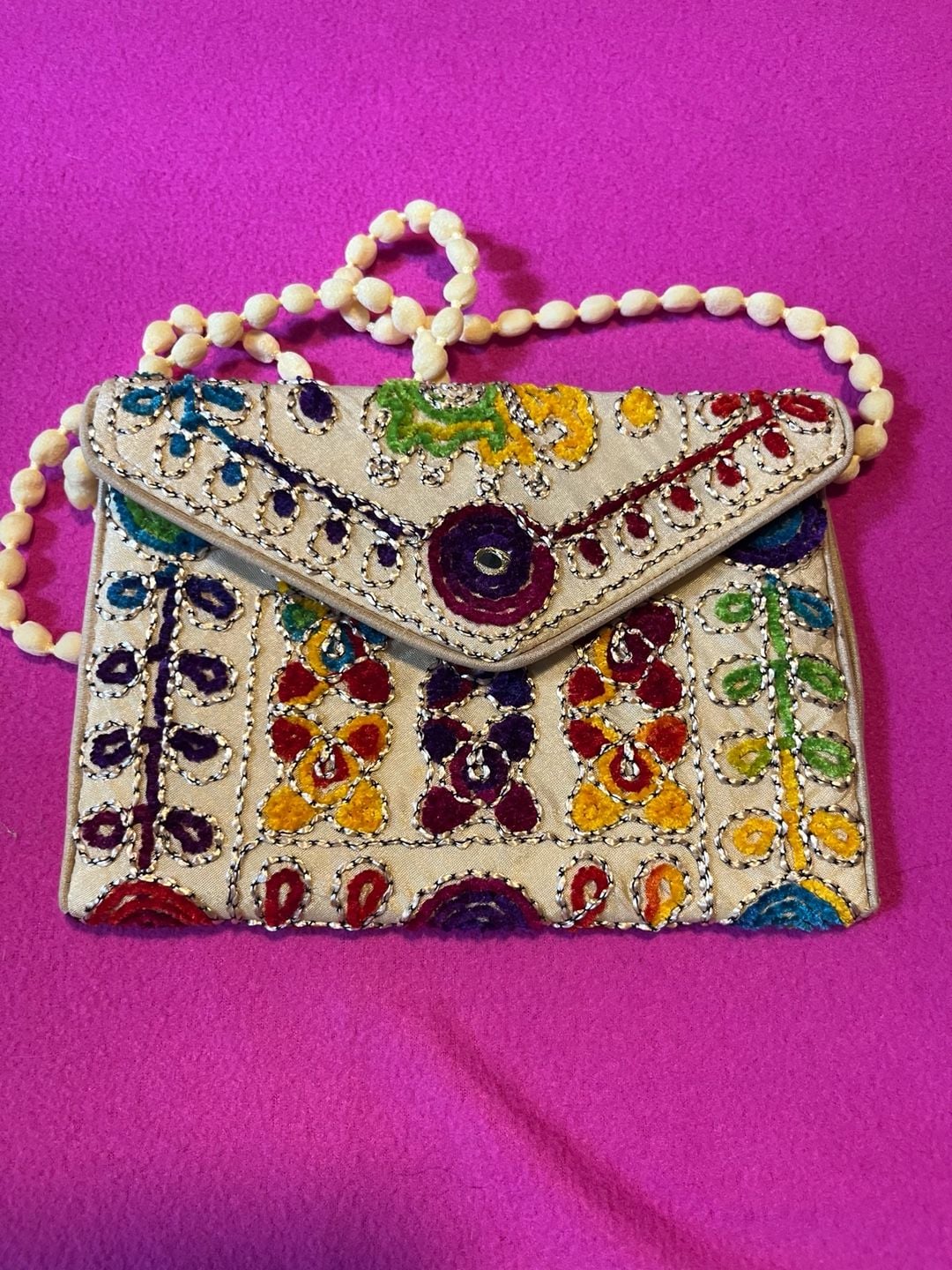 Artisan Handcrafted Crossbody Bag Boho Embroidered 2