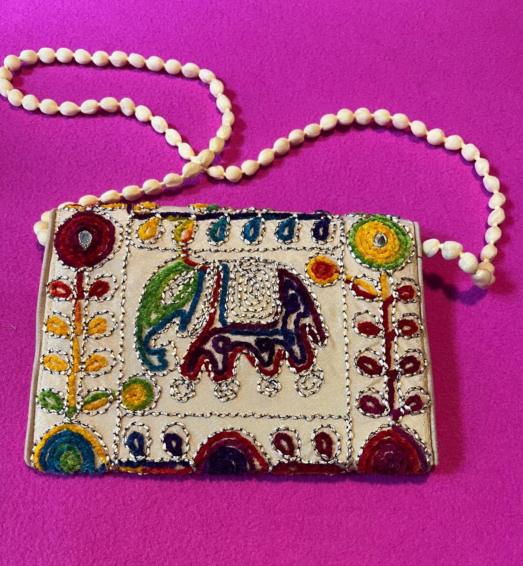 Artisan Handcrafted Crossbody Bag Boho Embroidered 5