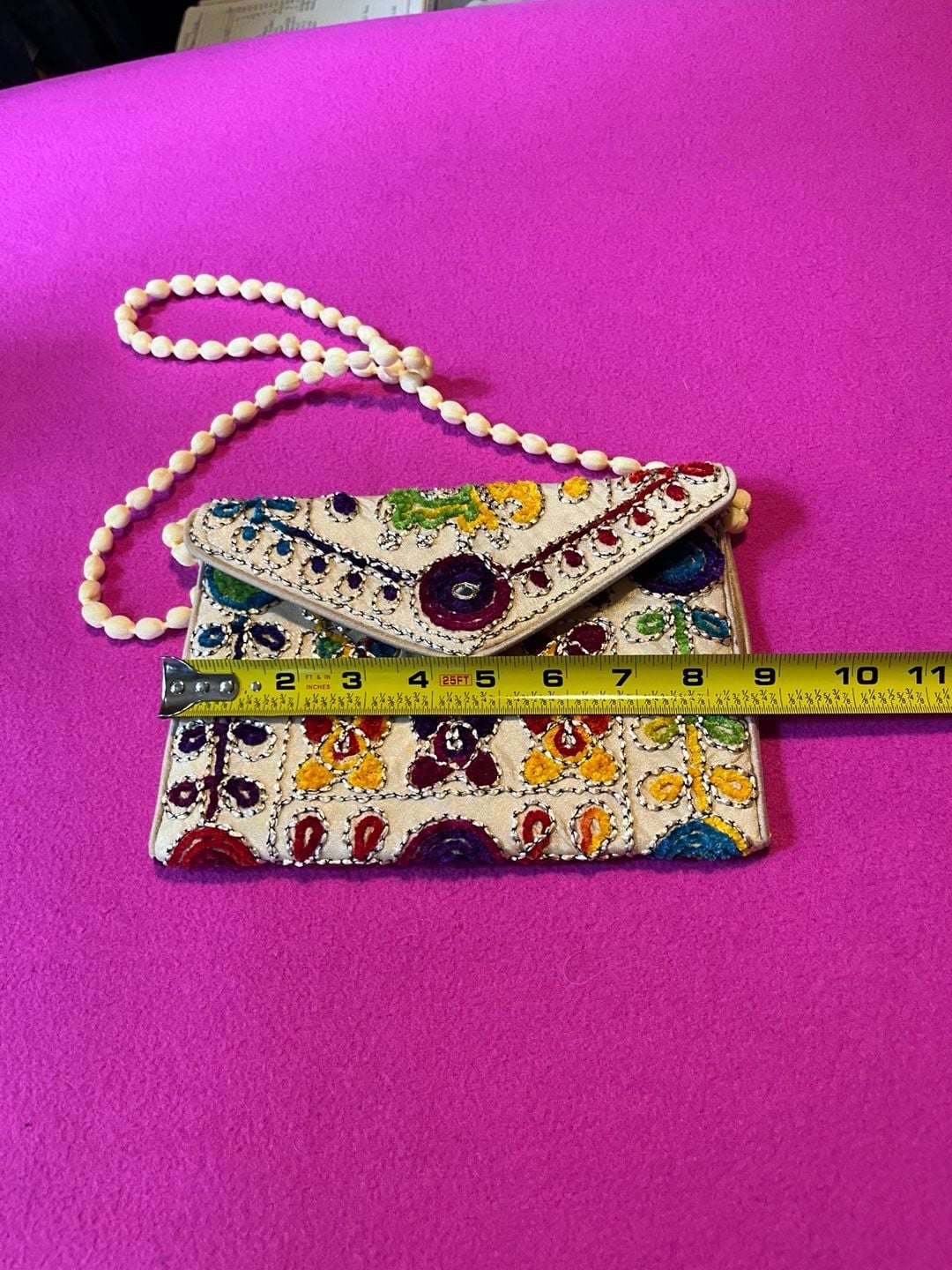 Artisan Handcrafted Crossbody Bag Boho Embroidered 6