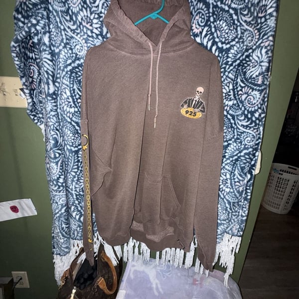 Open 925 Just Because You Did It Brown Hoodie 2XL