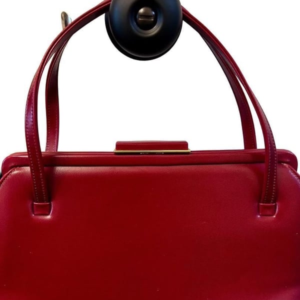 Theodor California Vintage Red Leather Handbag