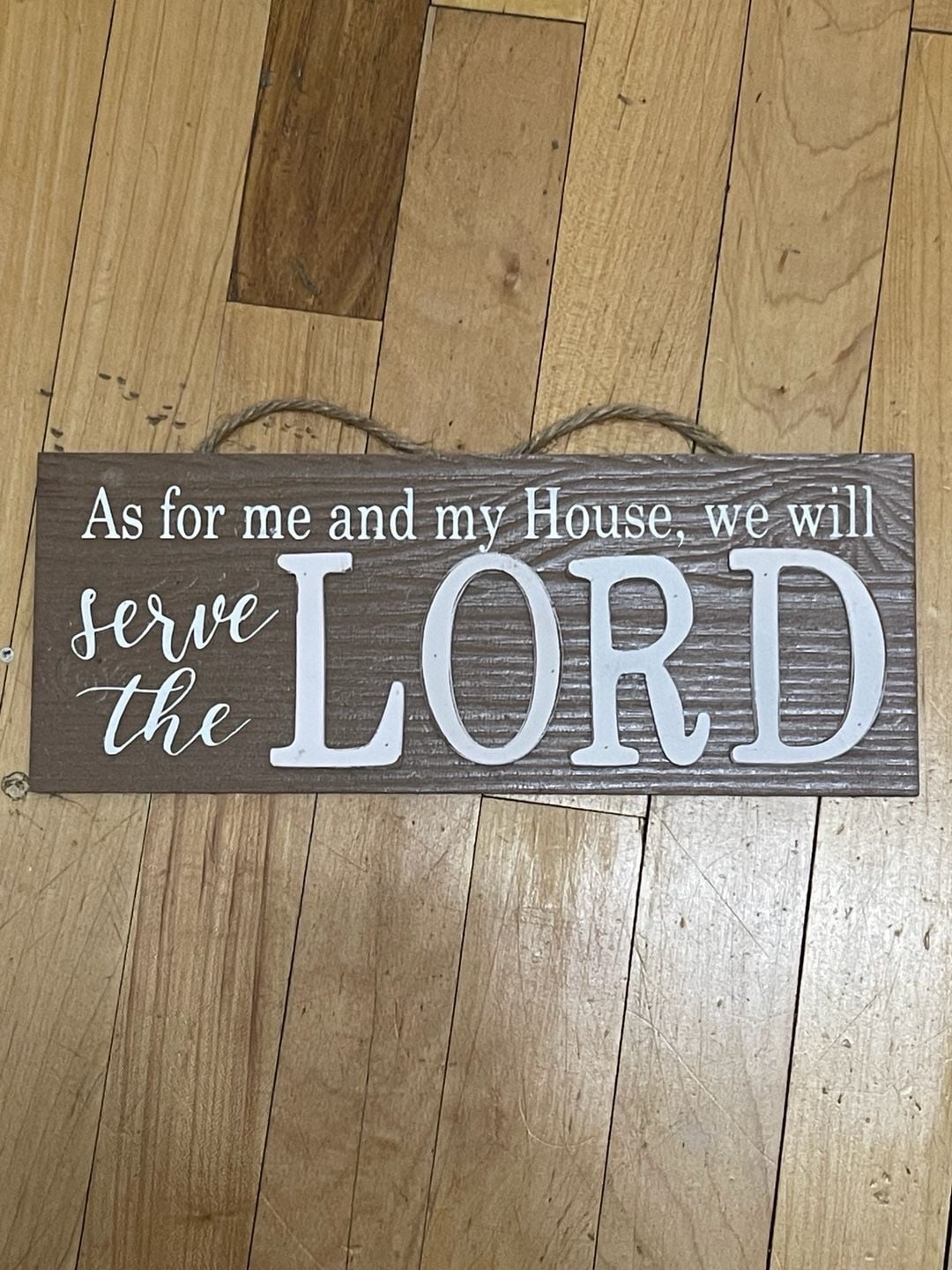 As For Me And My House We Will Serve The Lord Wood Wall Sign 1