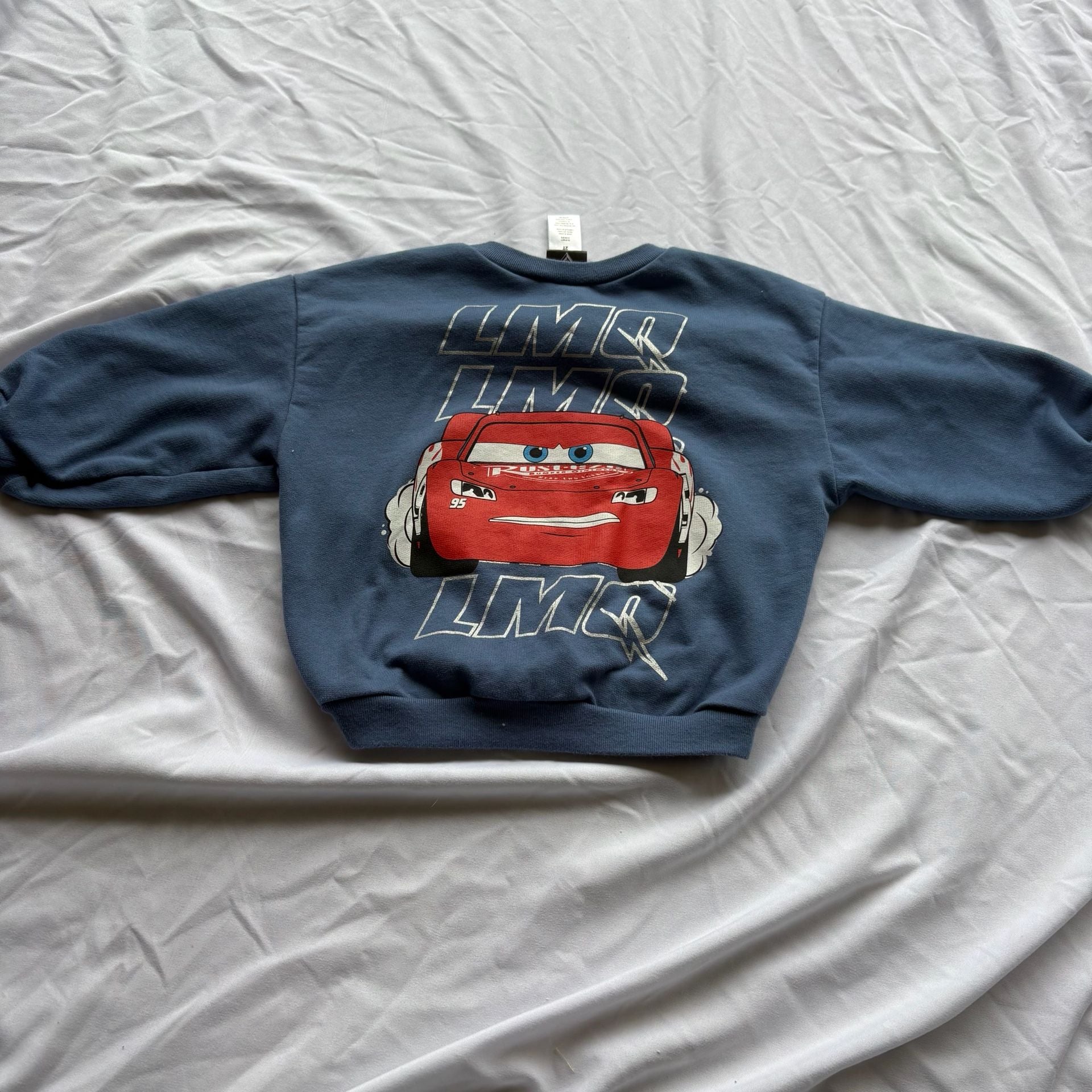 Disney Cars Sweatshirt and Joggers Set Size 2T Blue Lightning McQueen 6
