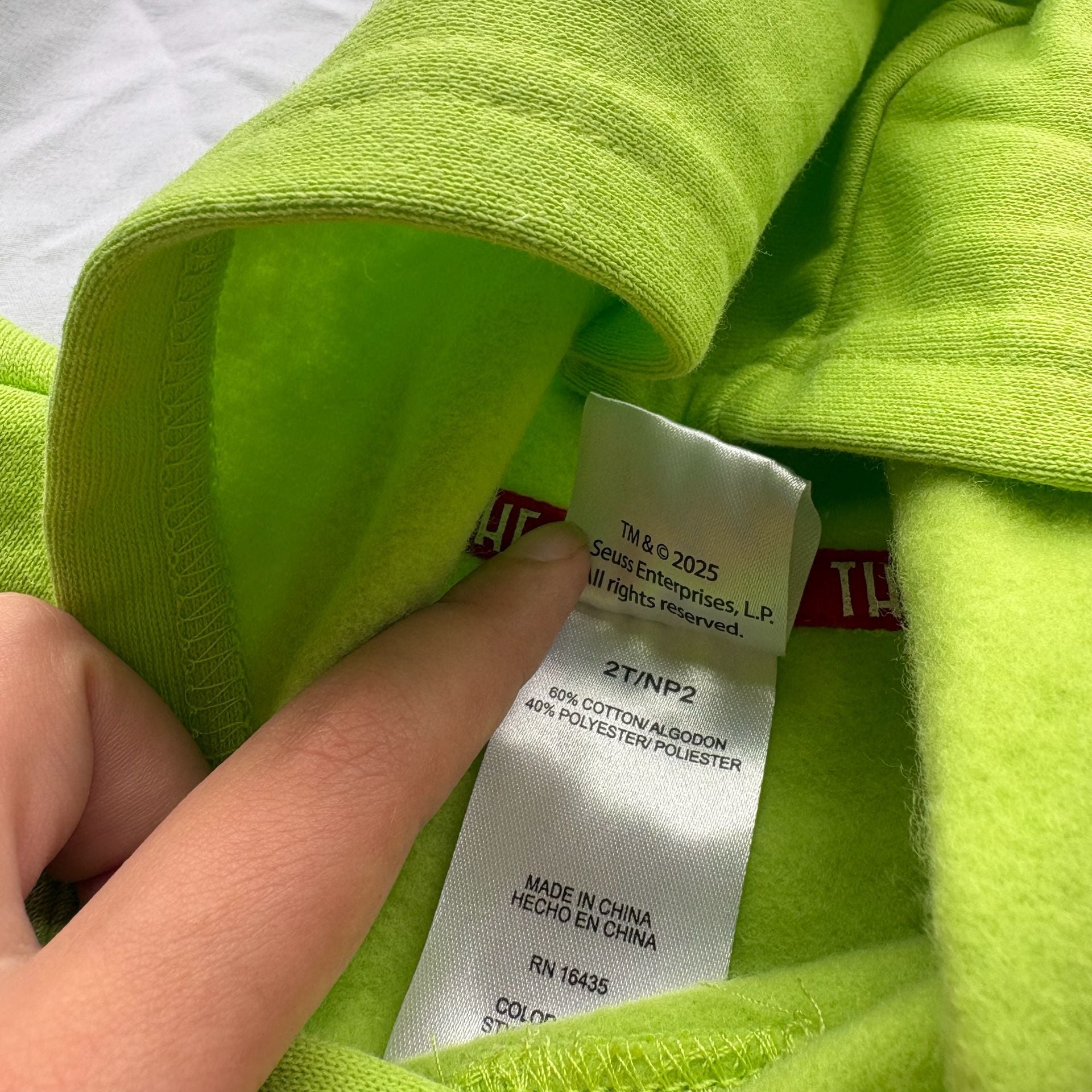 The Grinch Team Grinch Sweatshirt and Jogger Set 2T Green Fleece 3
