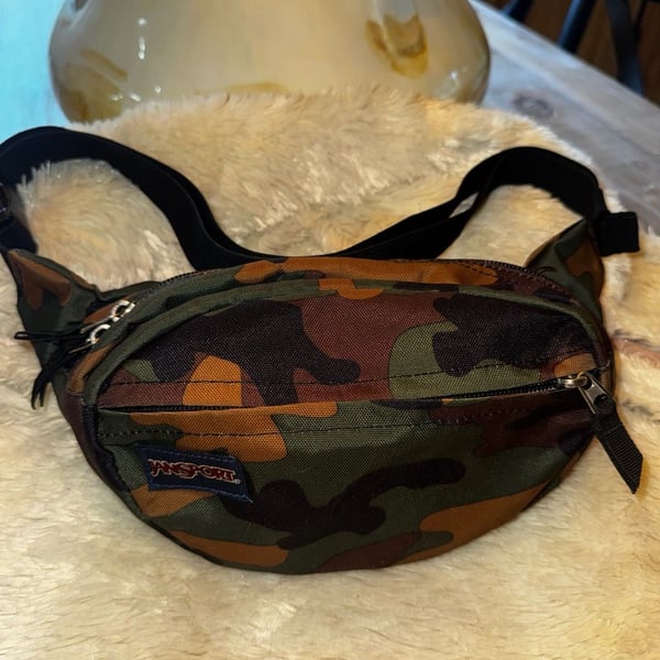 Jansport Fifth Avenue Fanny Pack Camo Crossbody Bag