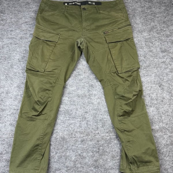 G-Star Raw Just The Product Cargo Pants Size 38x32 Olive Green