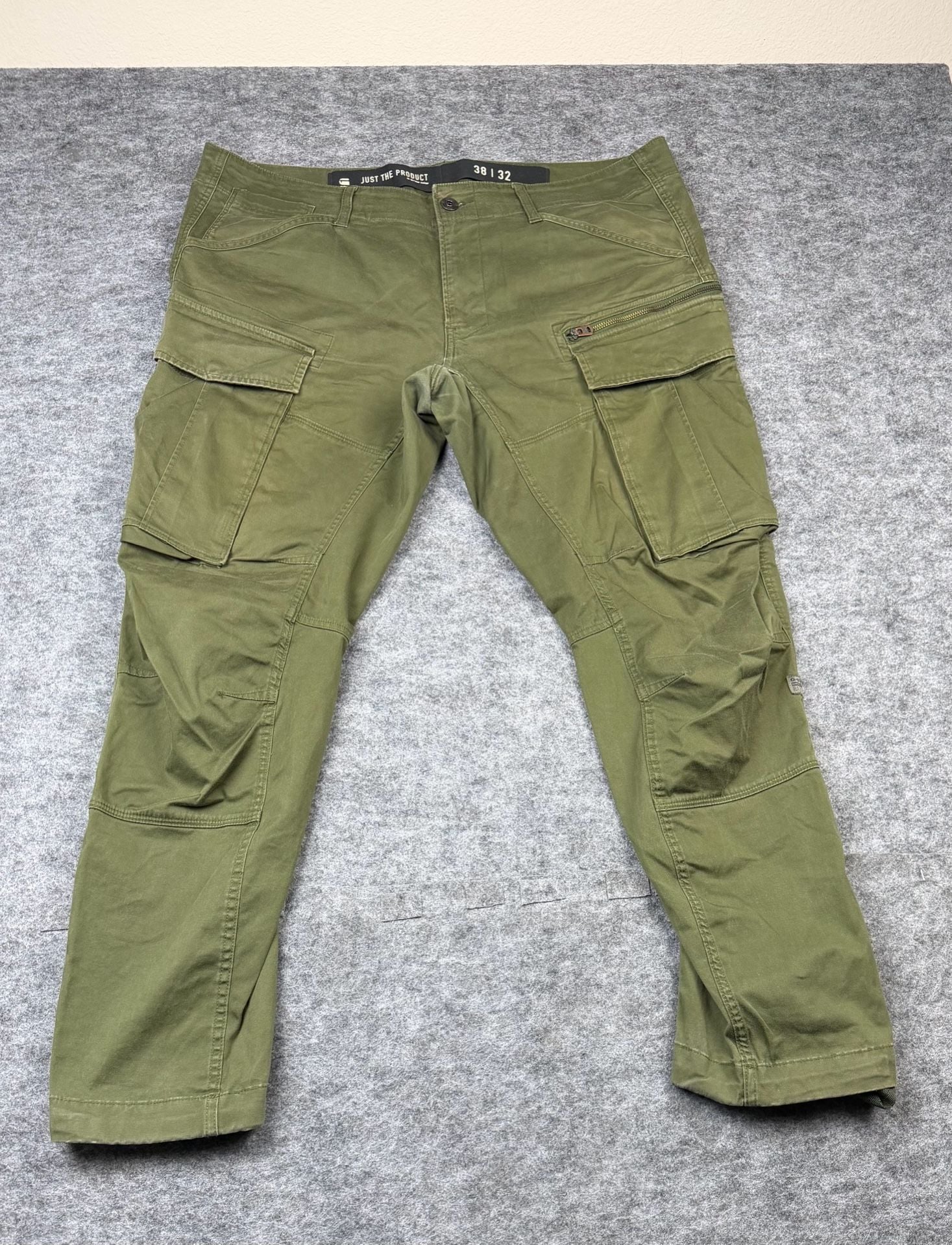 G-Star Raw Just The Product Cargo Pants Size 38x32 Olive Green 7