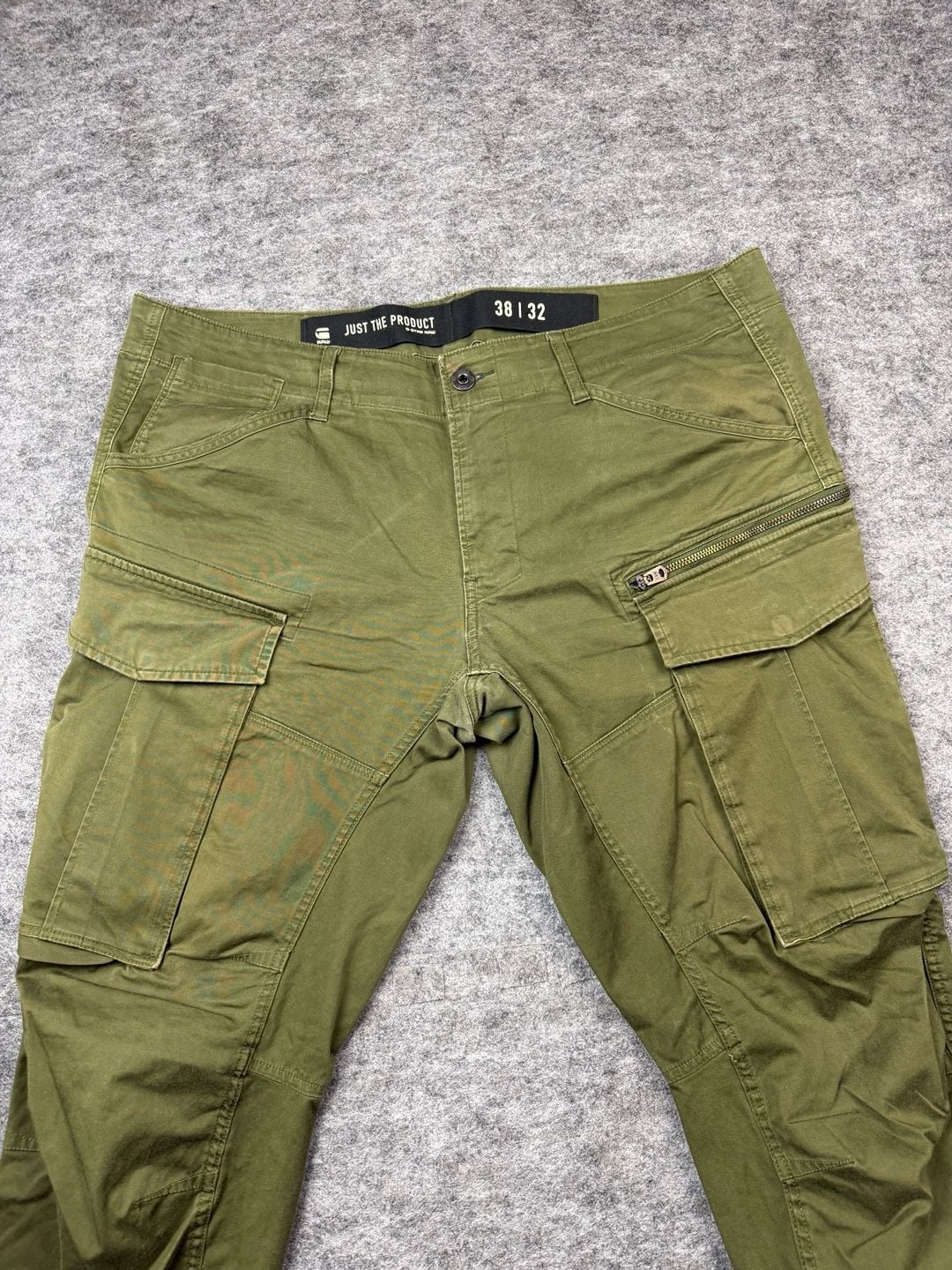 G-Star Raw Just The Product Cargo Pants Size 38x32 Olive Green 10