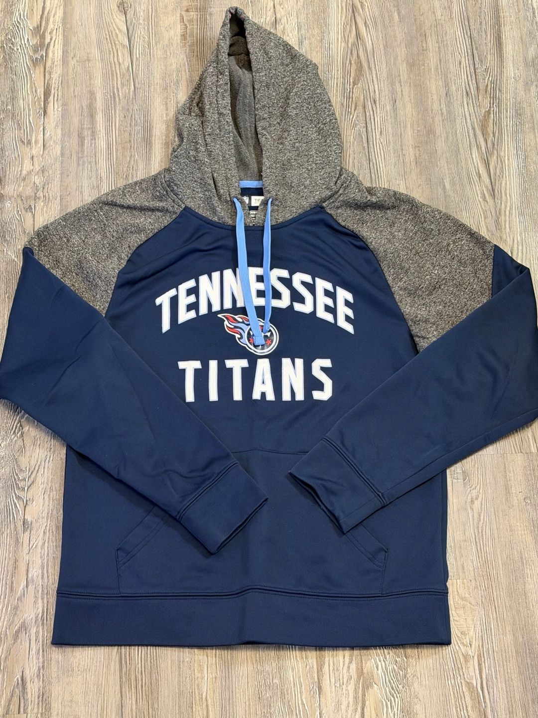 Nike Men's Nike Navy Tennessee Titans Fashion Color Block Pullover Hoodie (Men) 2