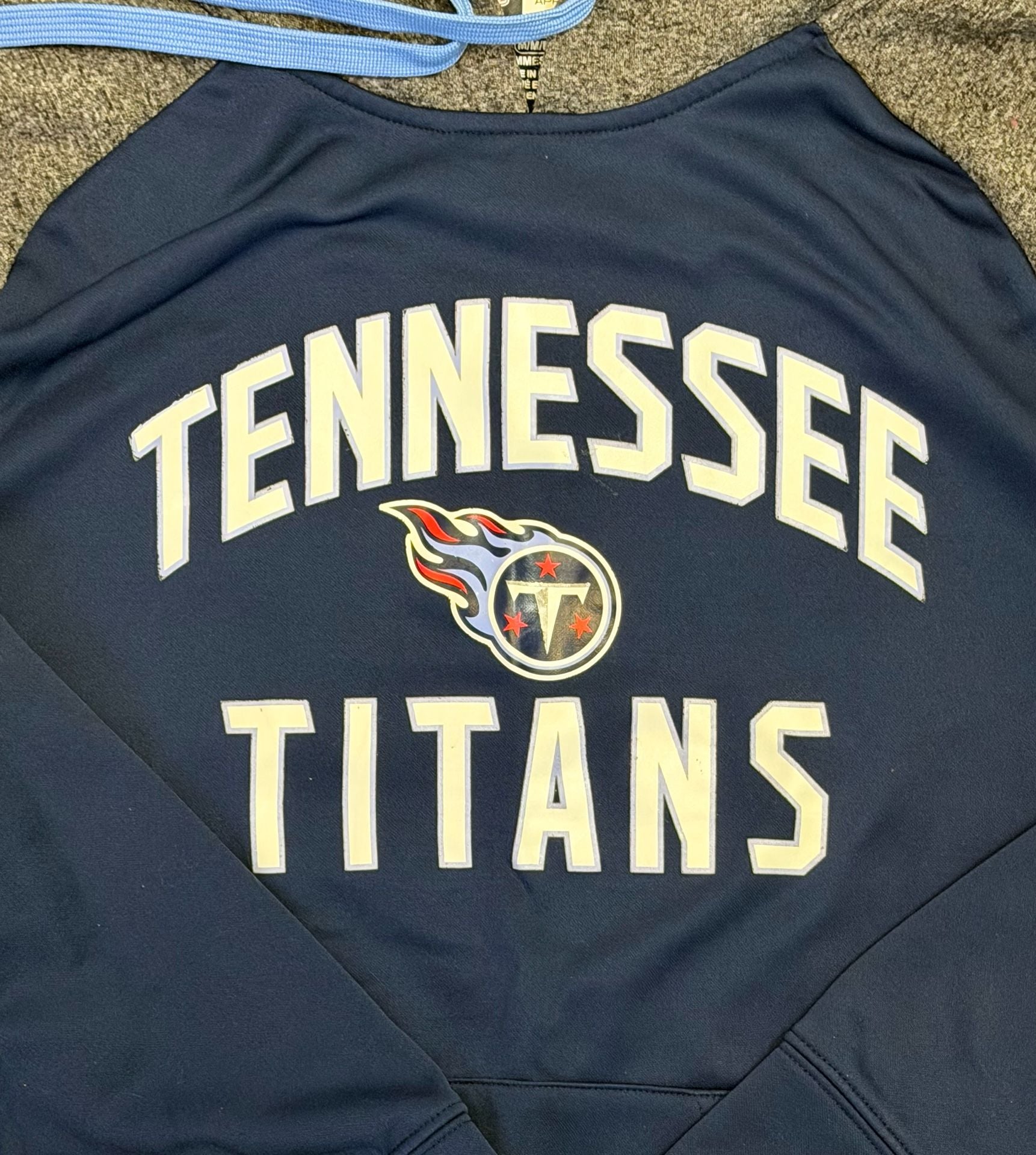 Nike Men's Nike Navy Tennessee Titans Fashion Color Block Pullover Hoodie (Men) 3