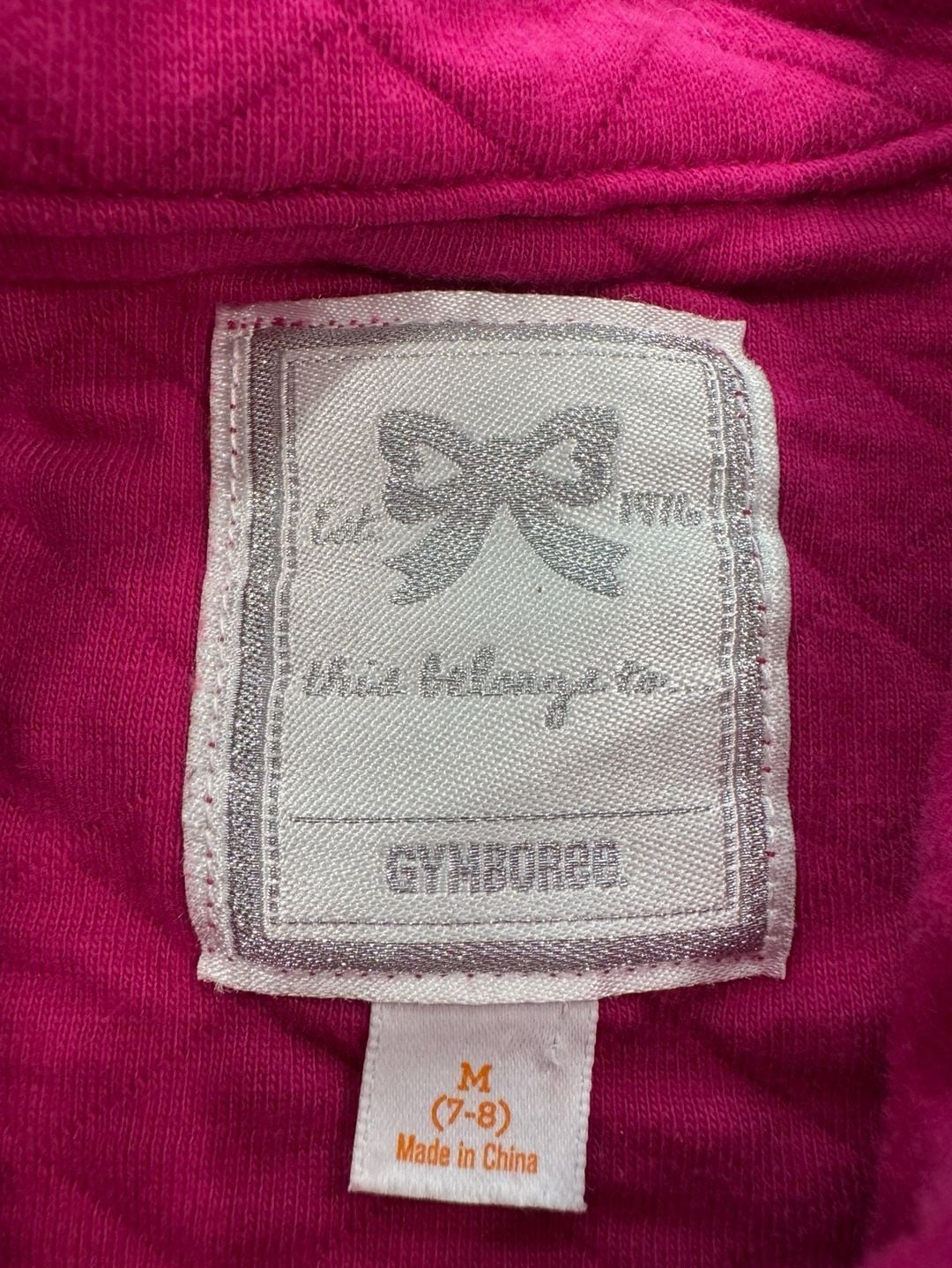 Gymboree Girls Quilted Jacket Size M (7-8) Hot Pink Zipper Coat 4