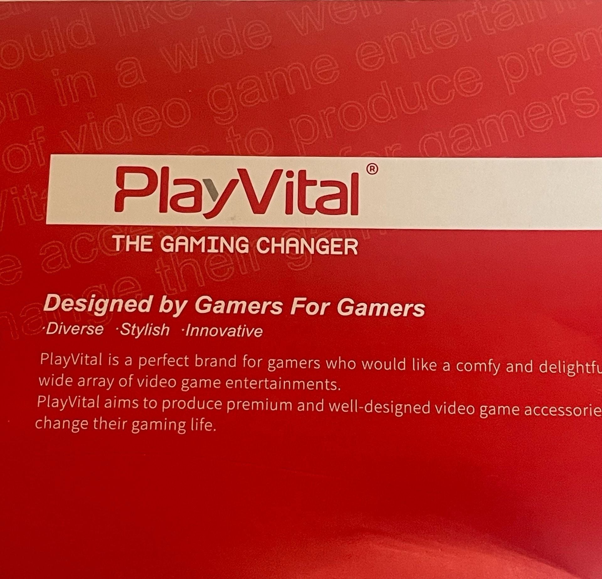 PlayVital Clear Atomic Purple Rose Red Back Cover for Nintendo Switch Console 3
