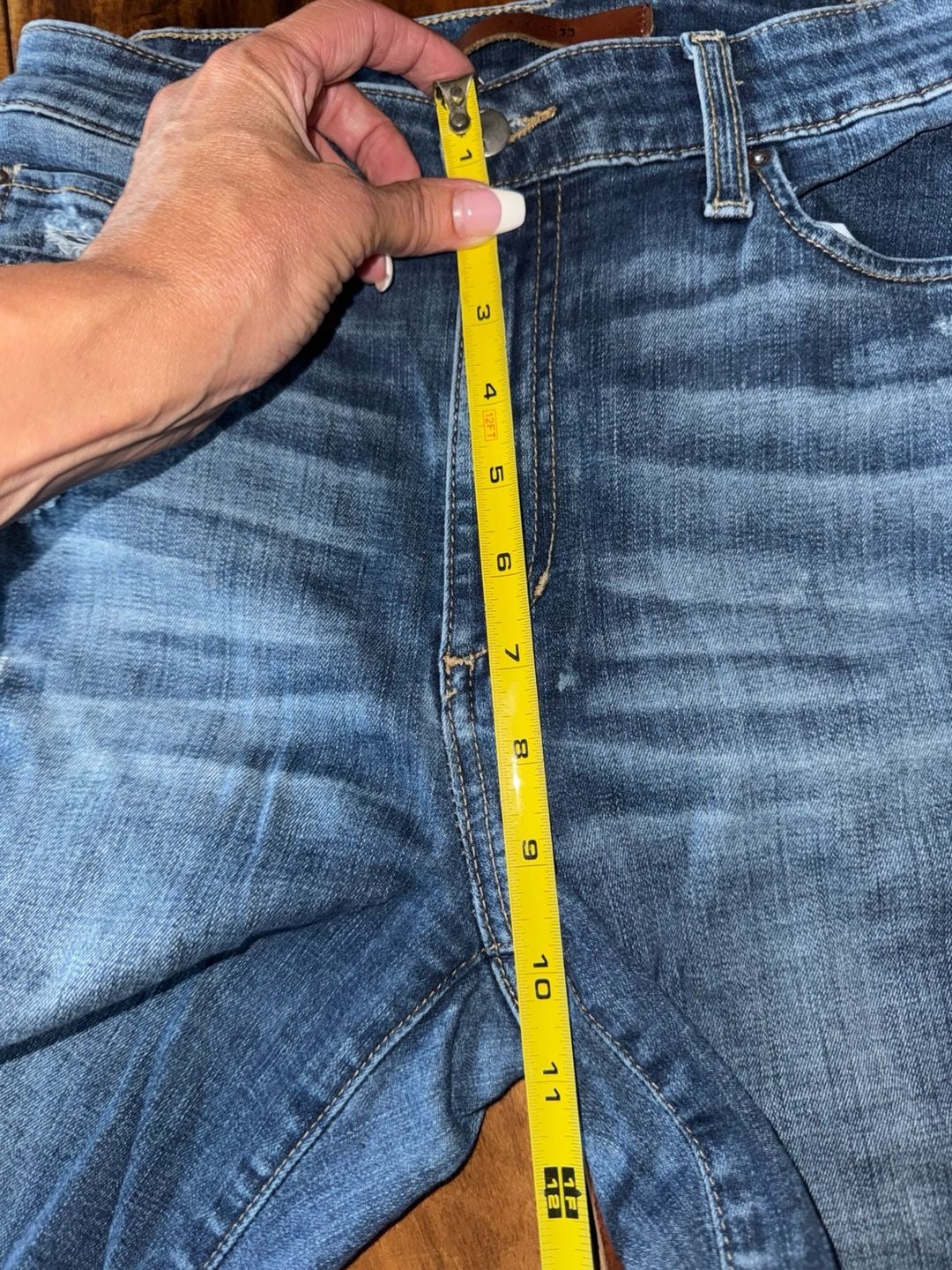 Joe's Jeans Flawless The Charlie High Rise Skinny Jeans Size 26 Blue Distressed 7