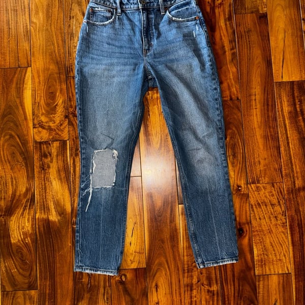 Abercrombie & Fitch The Skinny High Rise Curve Love Jeans Size 27 4R Blue Denim