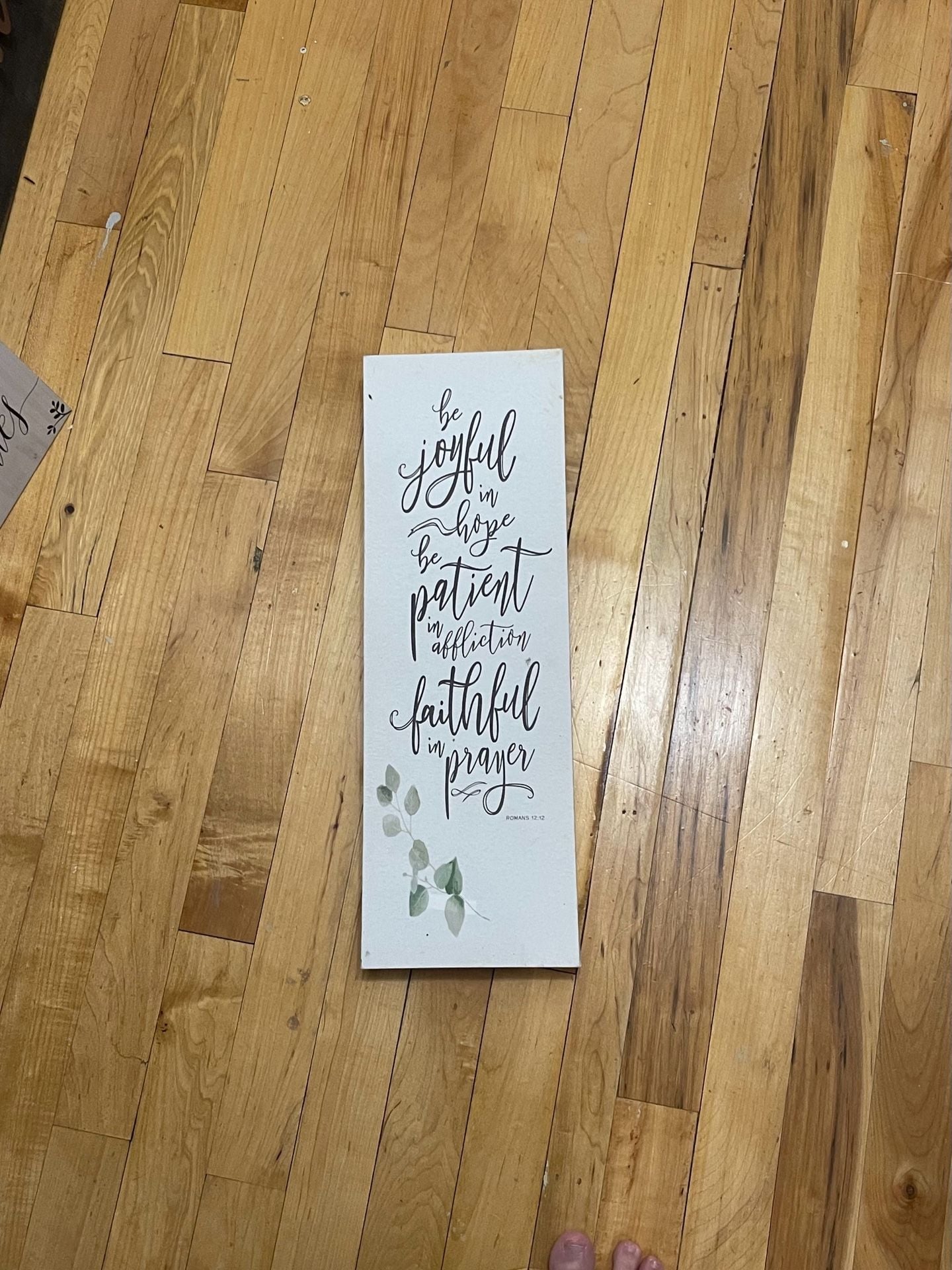 Be Joyful In Hope Romans 12:12 Canvas Wall 1