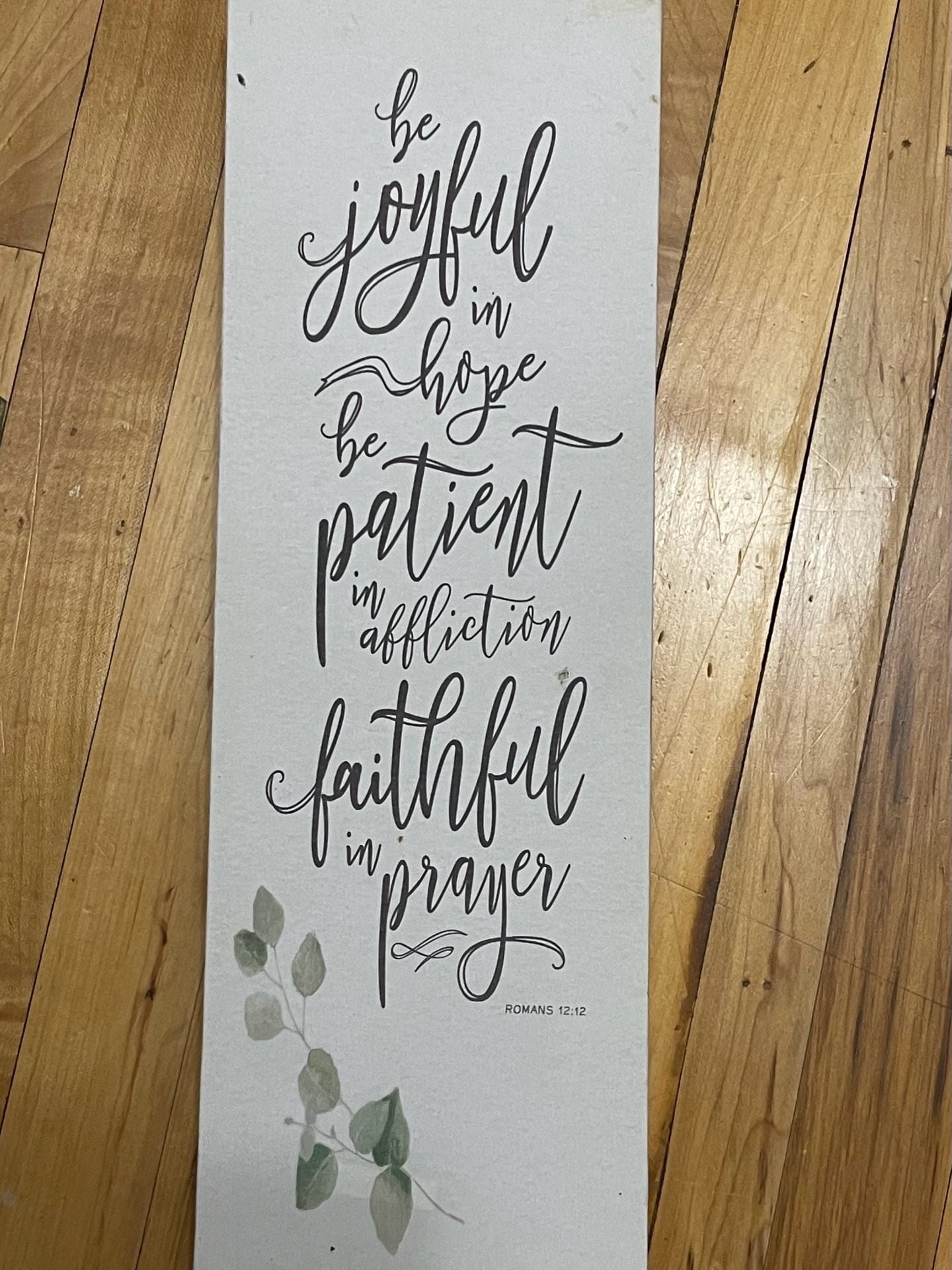Be Joyful In Hope Romans 12:12 Canvas Wall 2