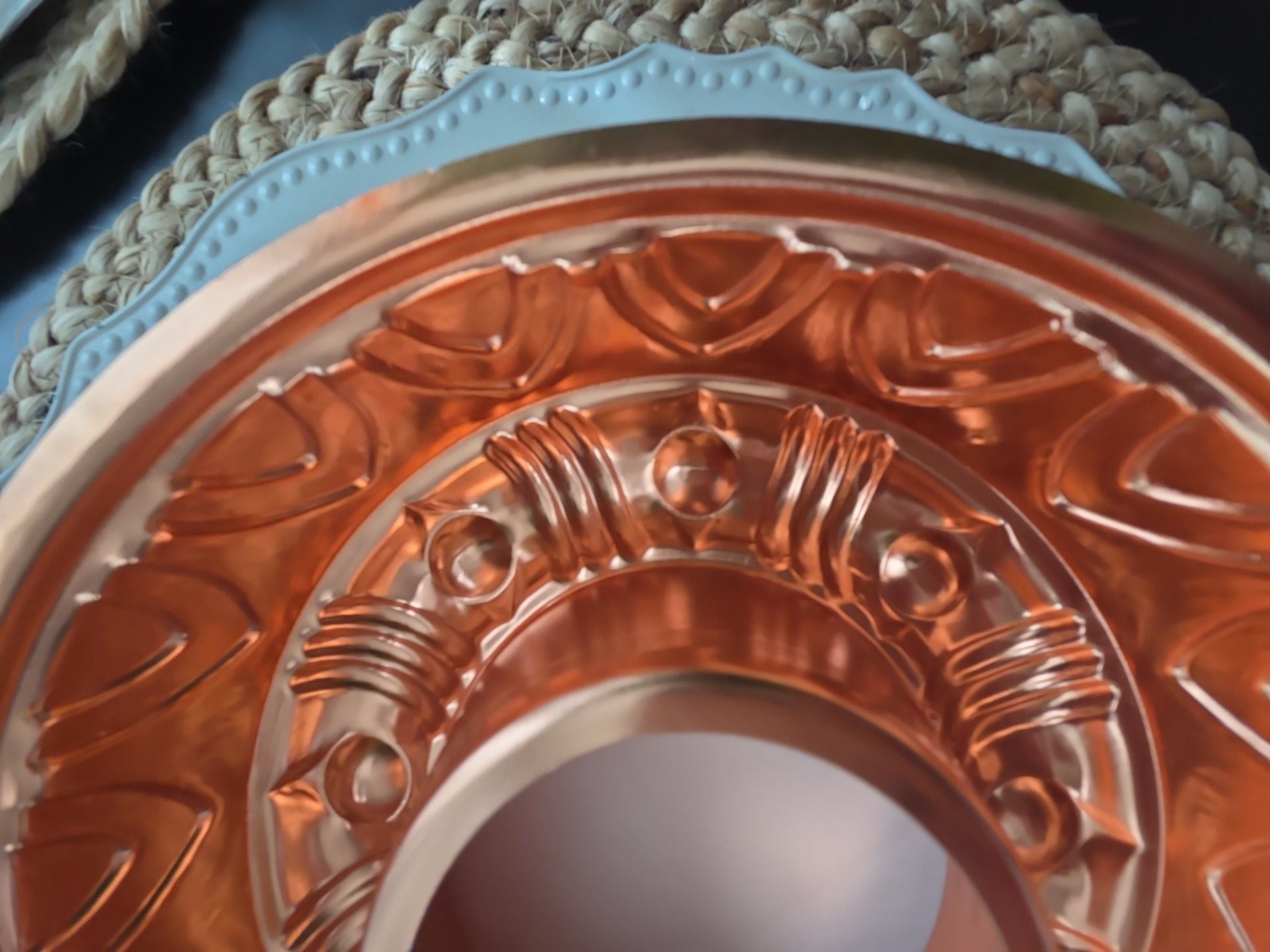 Vintage Copper Tone Aluminum 3 1/2 Cups Mold Ring 5