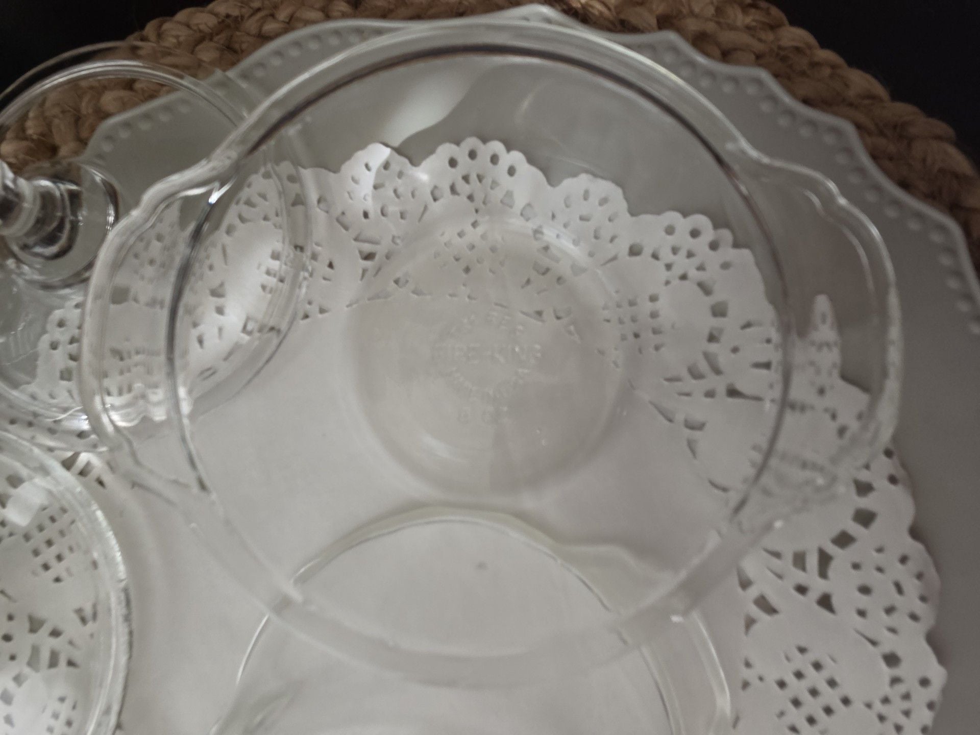 Fire King Vintage Glass Covered Casserole Dish Set Clear 8