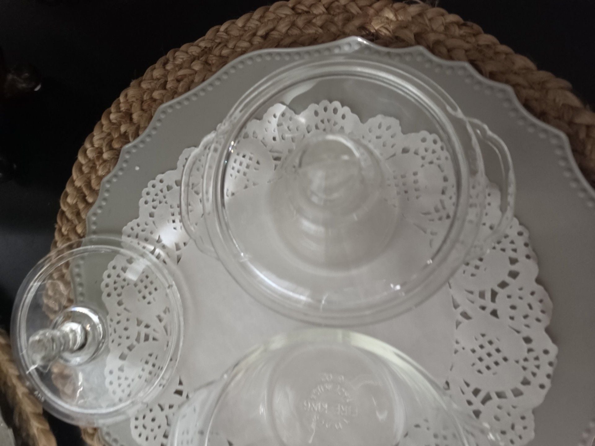 Fire King Vintage Glass Covered Casserole Dish Set Clear 11