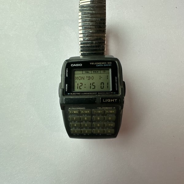Casio Telememo 30 Data Bank Calculator Watch DBC-30