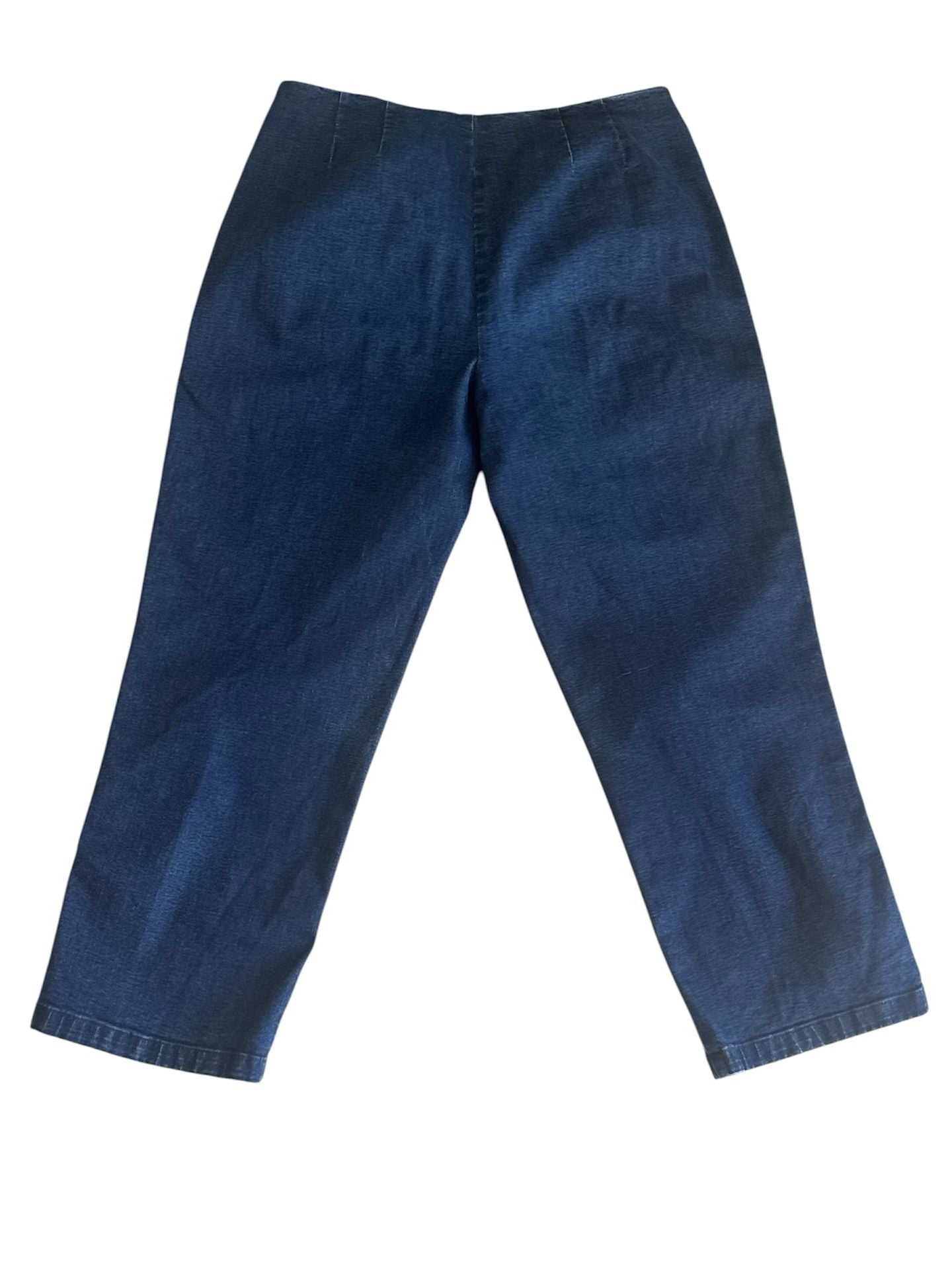 Dana Buchman Dark Wash Denim Jeans Size 10 Contrast Stitch 6