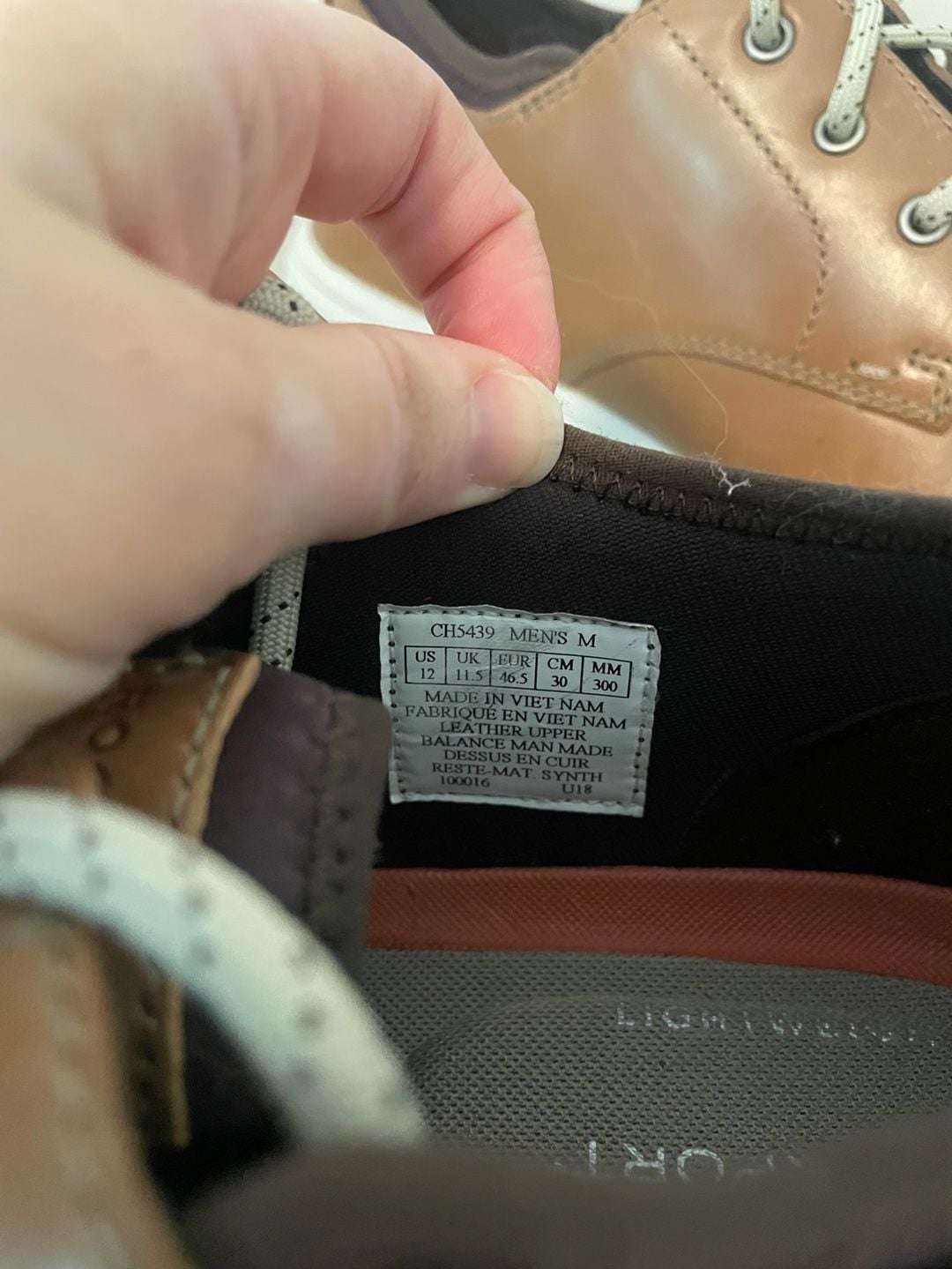 Rockport Zaden Plain Toe Tan Leather Oxford Sneaker 5