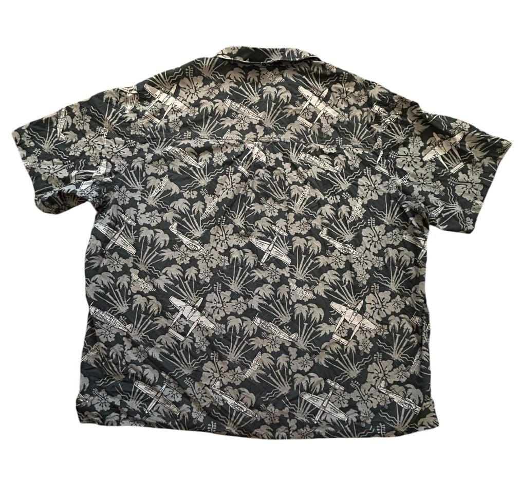 Vintage LA Police Gear Shirt Mens 3XL Gray Tactical Vanguard Flannel Button-Up 3
