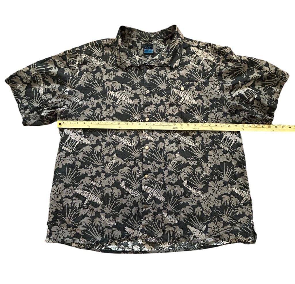 Vintage LA Police Gear Shirt Mens 3XL Gray Tactical Vanguard Flannel Button-Up 5