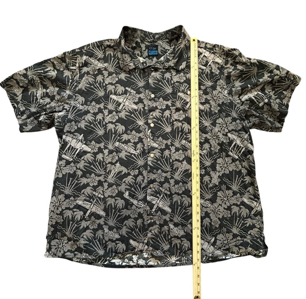 Vintage LA Police Gear Shirt Mens 3XL Gray Tactical Vanguard Flannel Button-Up 6