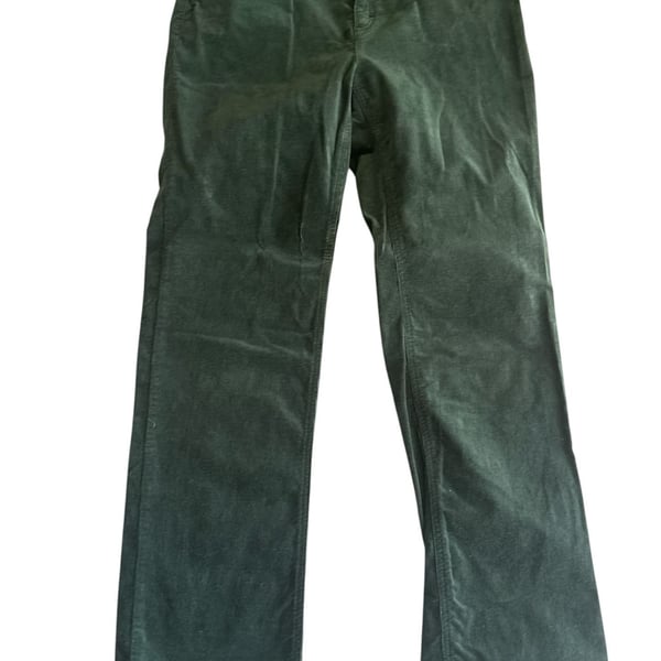 Charter Club Slim It Up Olive Green Corduroy Pants Size 10 Regular