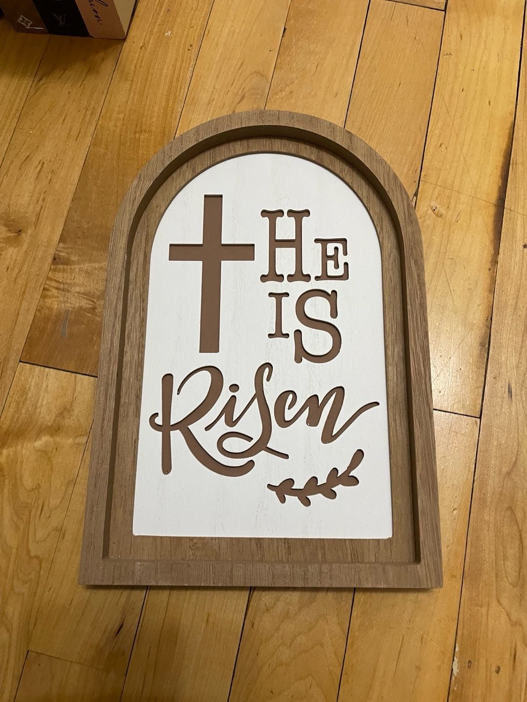 Easter He Is Risen Decorative Hanging Sign 1