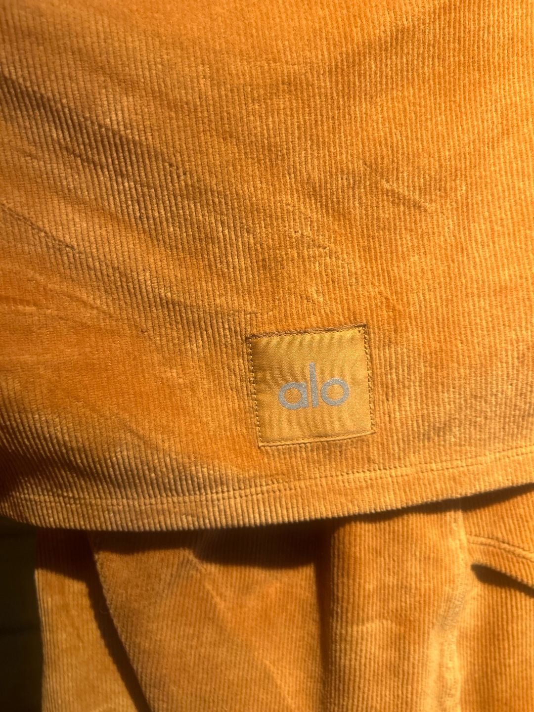 Alo Yoga Mustard Corduroy Tracksuit Set 4