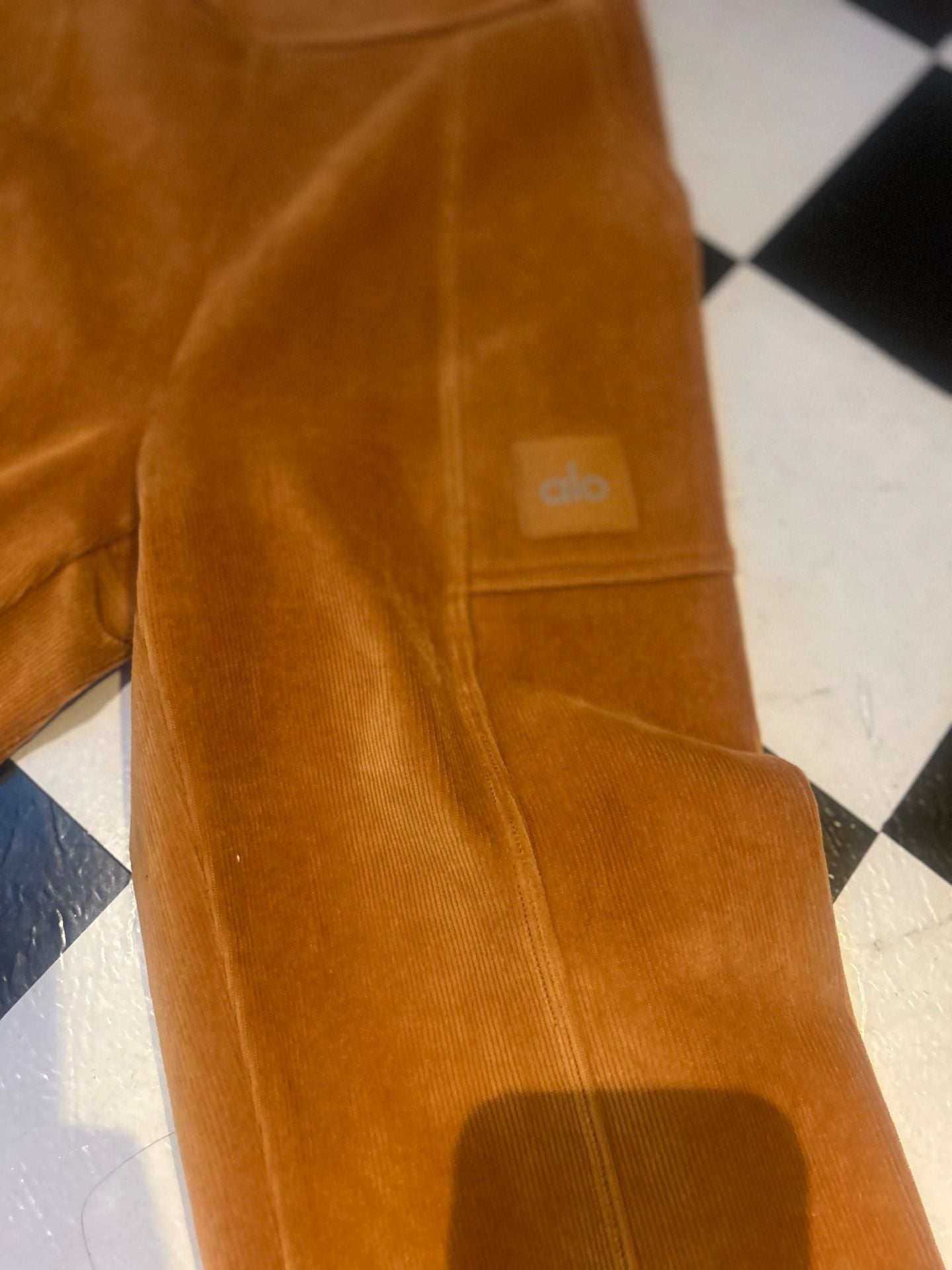 Alo Yoga Mustard Corduroy Tracksuit Set 6