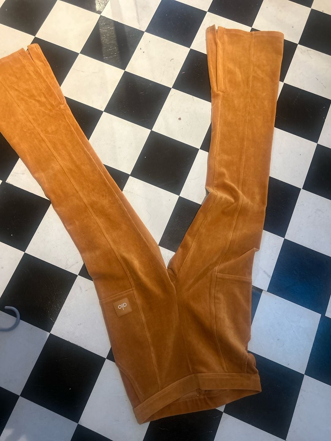 Alo Yoga Mustard Corduroy Tracksuit Set 7