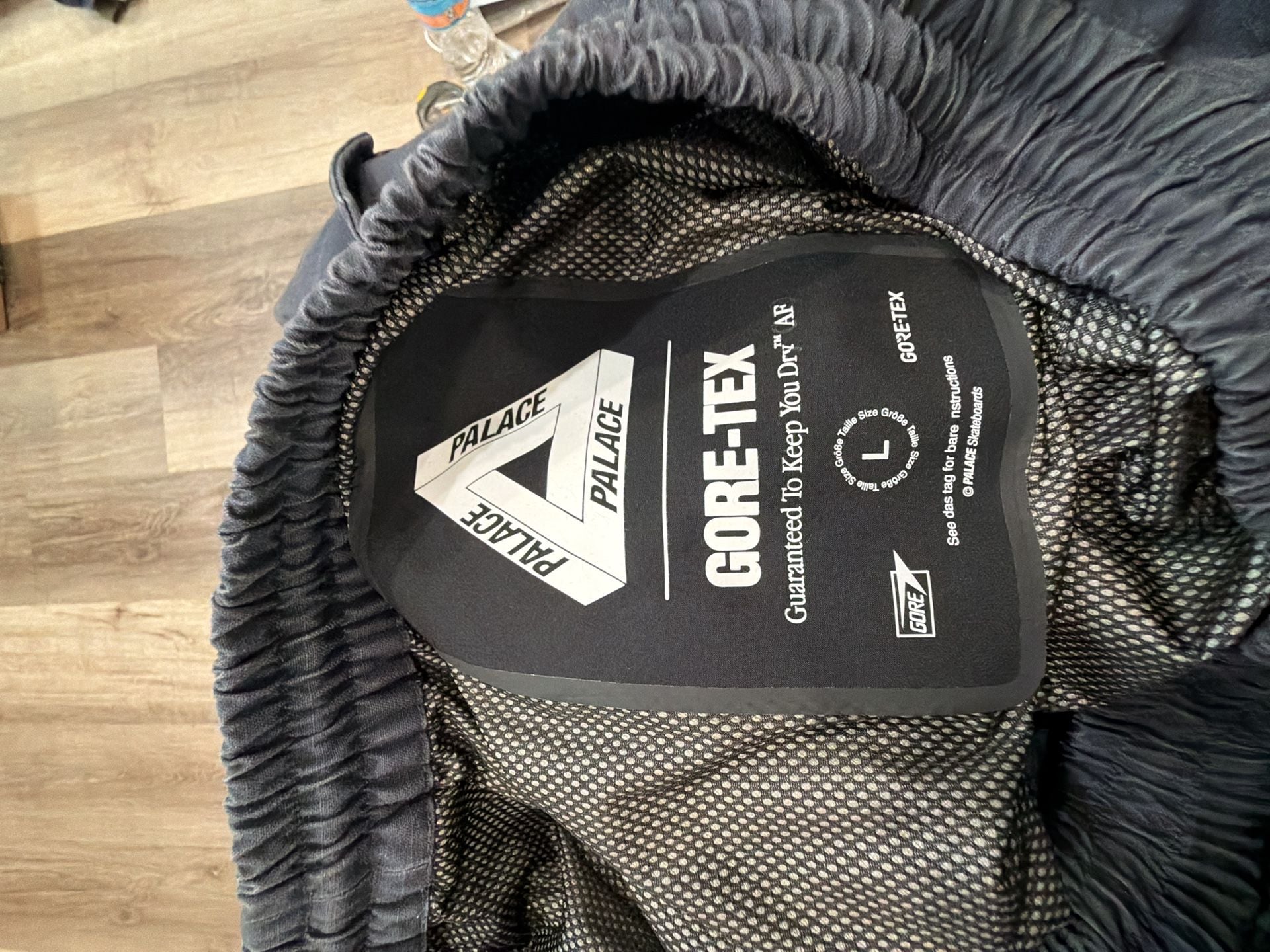 Palace Gore-Tex Cargo Pants Size L Navy Ripstop 5