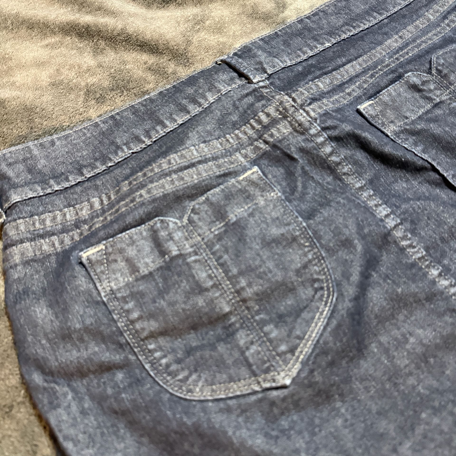 Old Navy Stretch 16 Dark Blue Denim Mini Skirt with Pockets 7