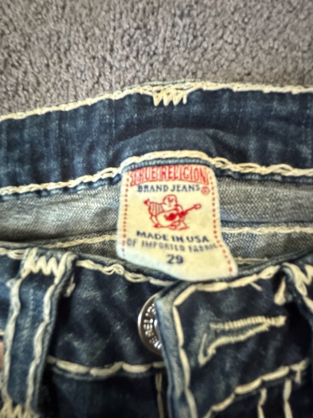 True Religion Joey Super T Jeans Size 29 Blue Denim 4