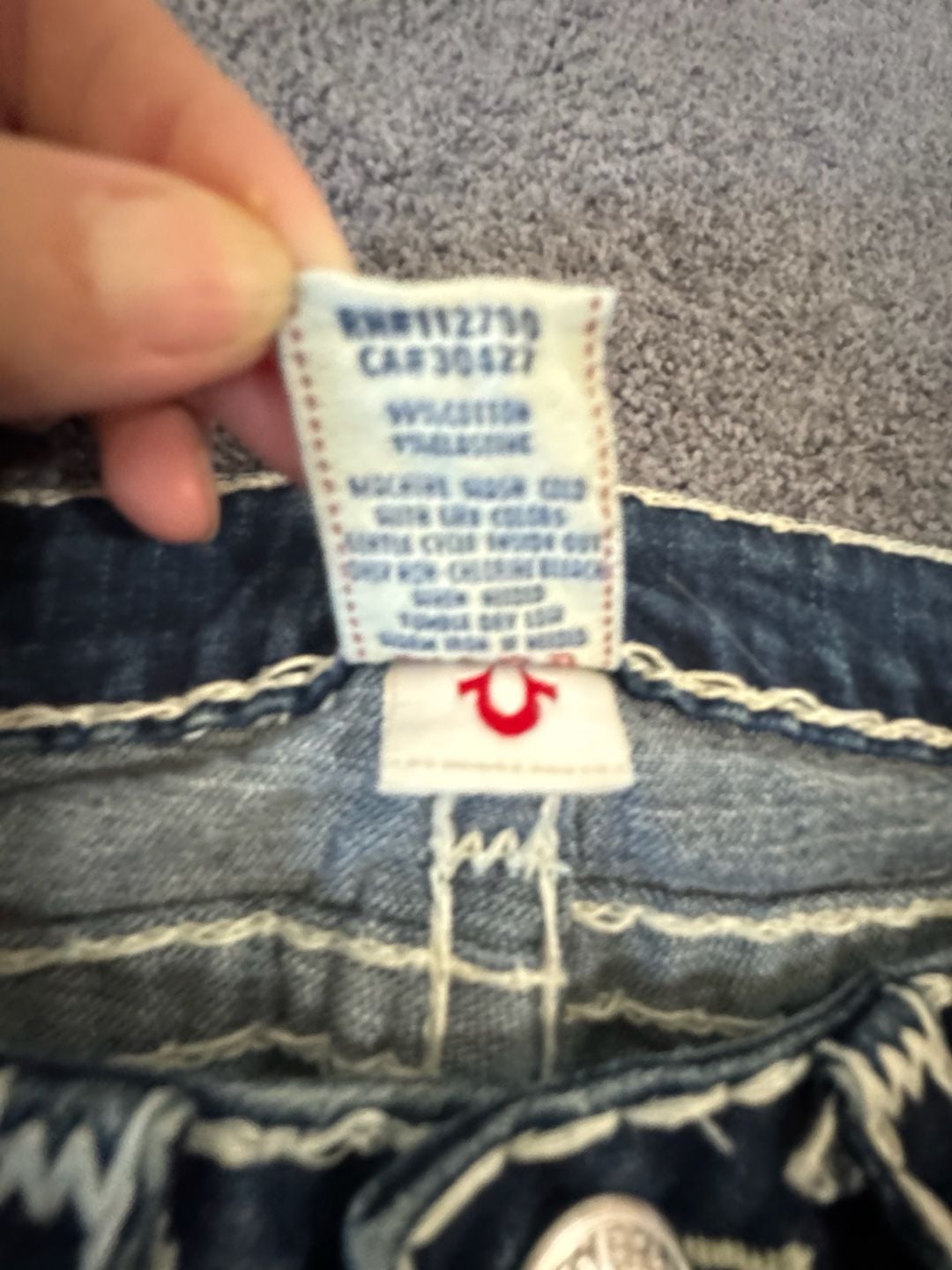 True Religion Joey Super T Jeans Size 29 Blue Denim 6