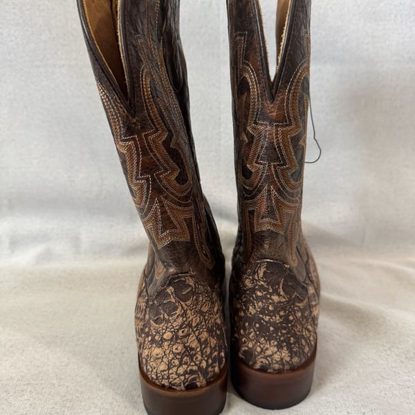 Ariat Western Boots Size 10D Brown Leather Square Toe