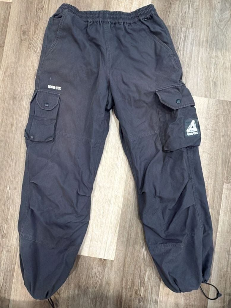 Palace Gore-Tex Cargo Pants Size L Navy Ripstop 2