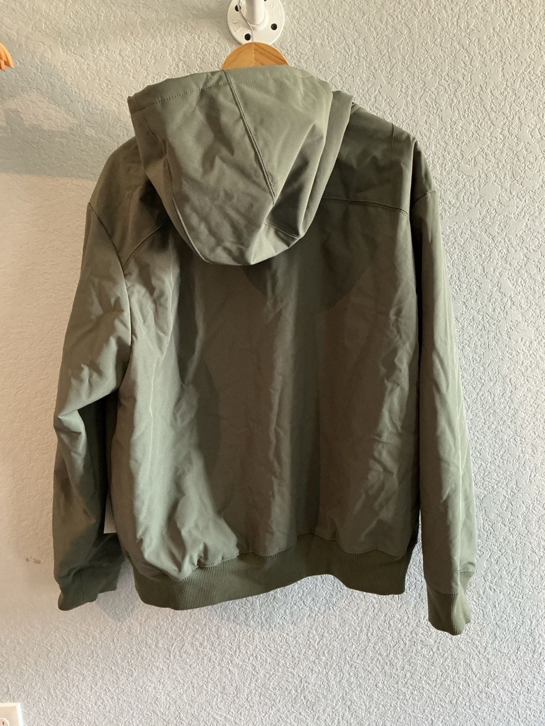All In Motion Fleece Jacket Size XL Green Hooded Full Zip Soft Shell 11
